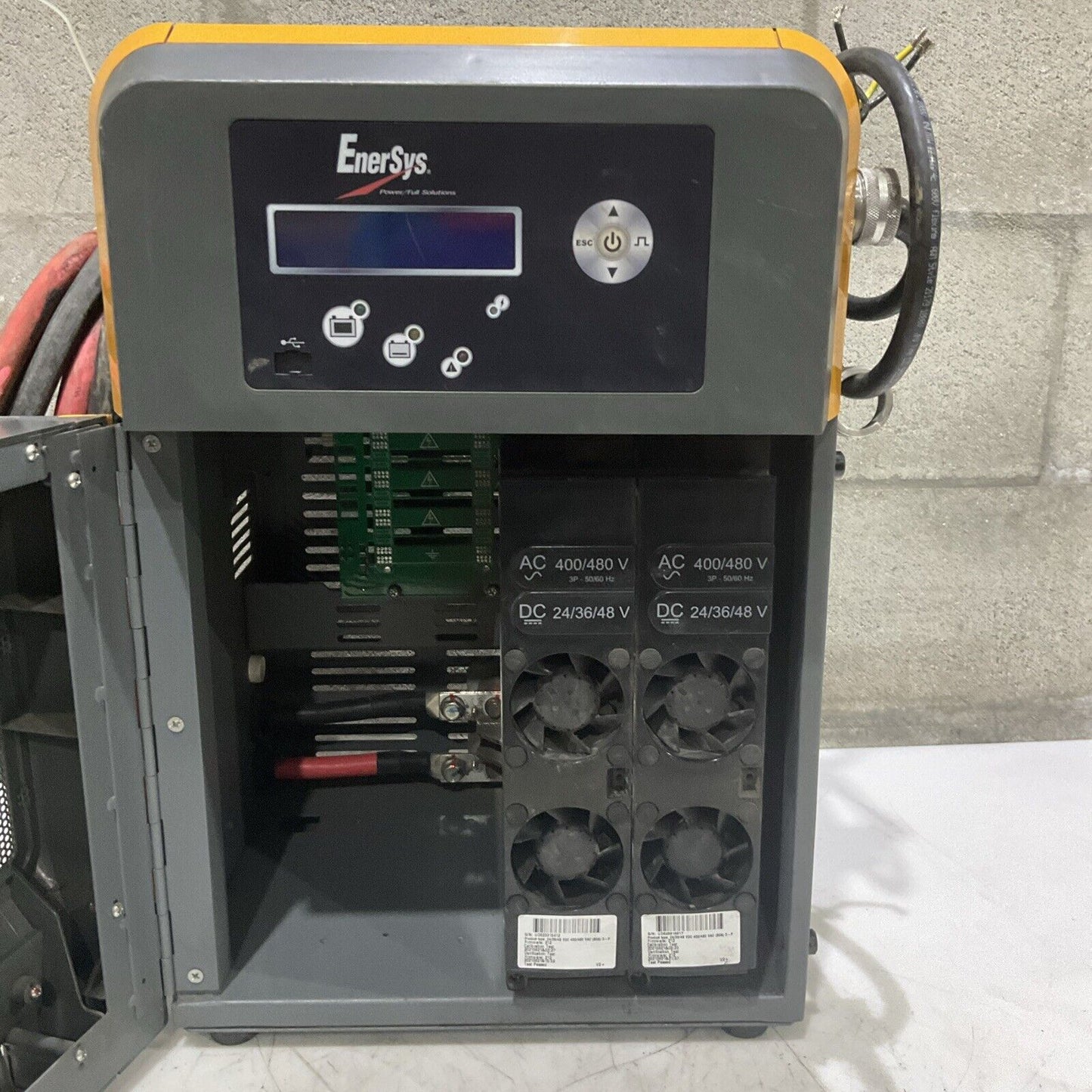 ENERSYS EI3-HL-4Y ENFORCER IMPAQ FORKLIFT L-A BATTERY CHARGER 3PH 480V 50/60 HZ