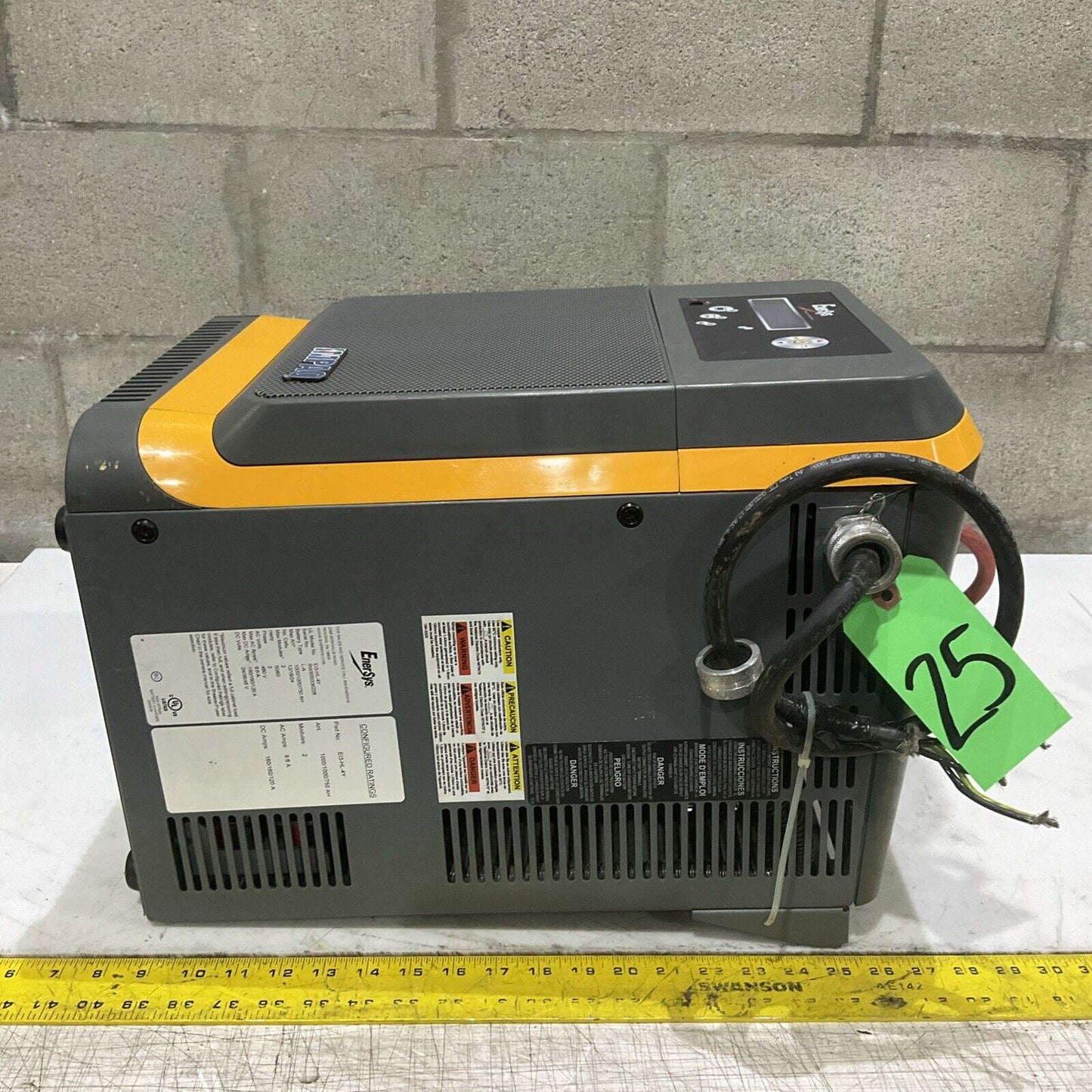 ENERSYS EI3-HL-4Y ENFORCER IMPAQ FORKLIFT L-A BATTERY CHARGER 3PH 480V 50/60 HZ