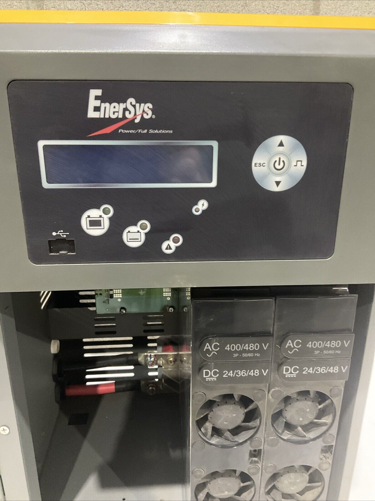 ENERSYS EI3-HL-4Y ENFORCER IMPAQ FORKLIFT L-A BATTERY CHARGER 3PH 480V 50/60 HZ