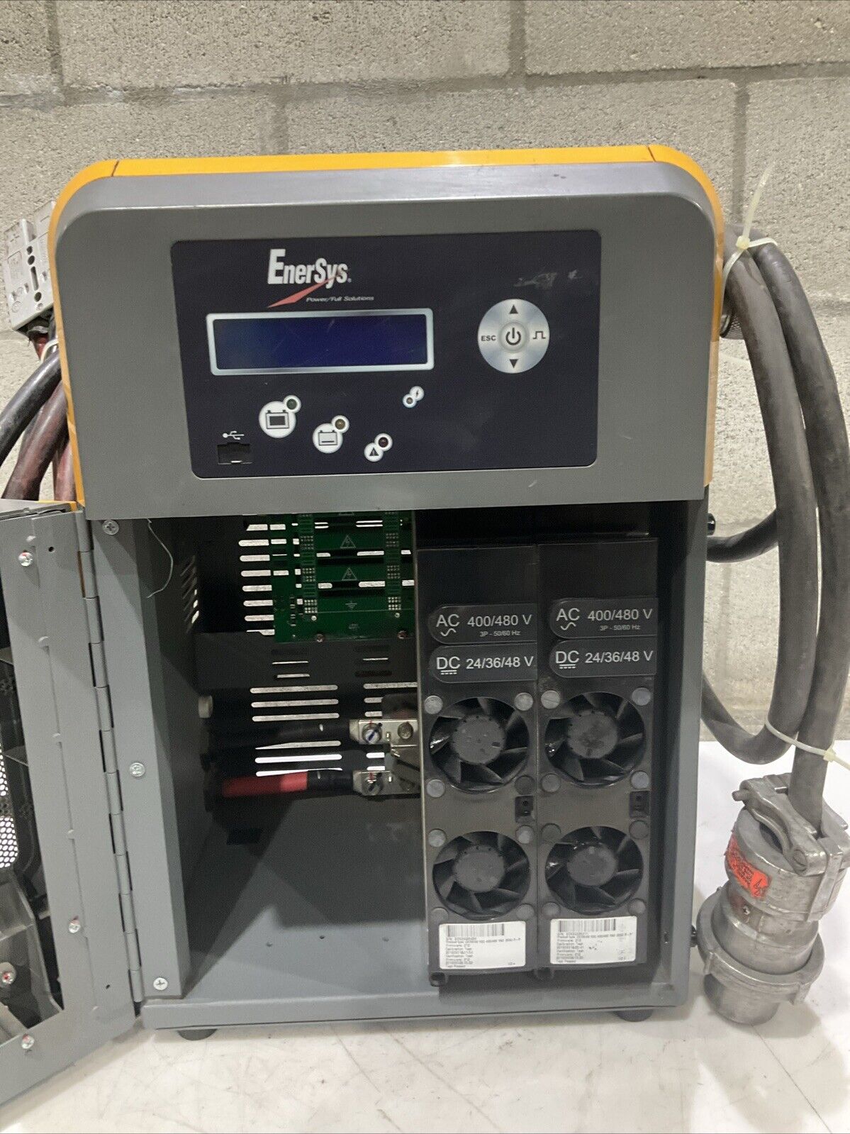 ENERSYS EI3-HL-4Y ENFORCER IMPAQ FORKLIFT L-A BATTERY CHARGER 3PH 480V 50/60 HZ