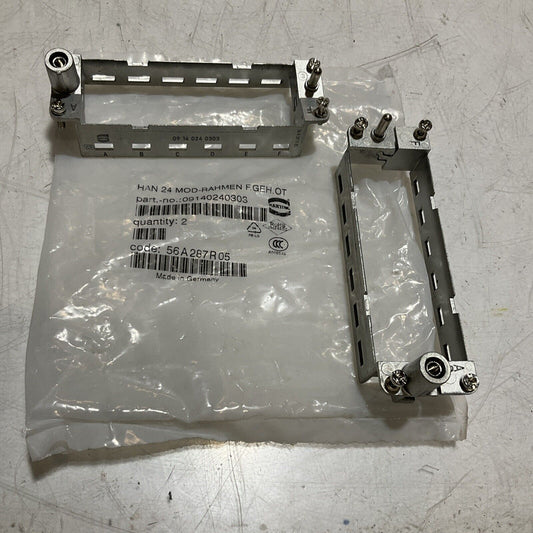 HARTING  09140240303  HAN 24 MOD-RAHMAN  F.GEH.OT  LOT OF 2  222