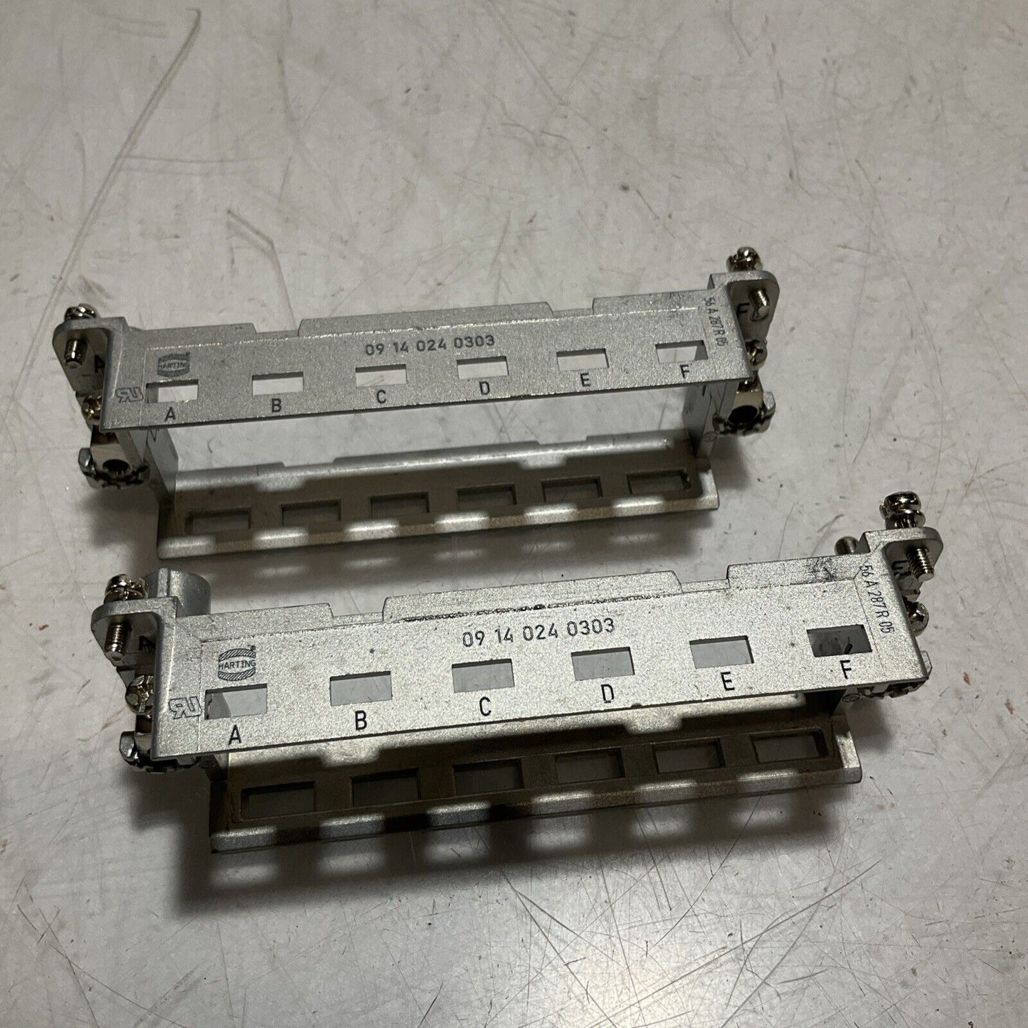HARTING  09140240303  HAN 24 MOD-RAHMAN  F.GEH.OT  LOT OF 2  222