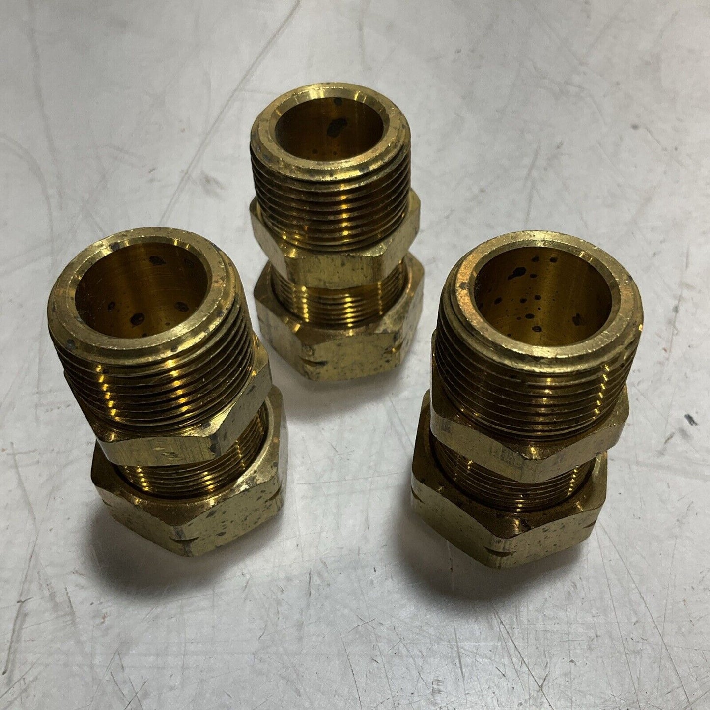 ONE-HYDRAULICS BC-SA-2404-12-12 MALE NPT STRAIGHT OHI ADAPTER  815281 QTY3  U3S