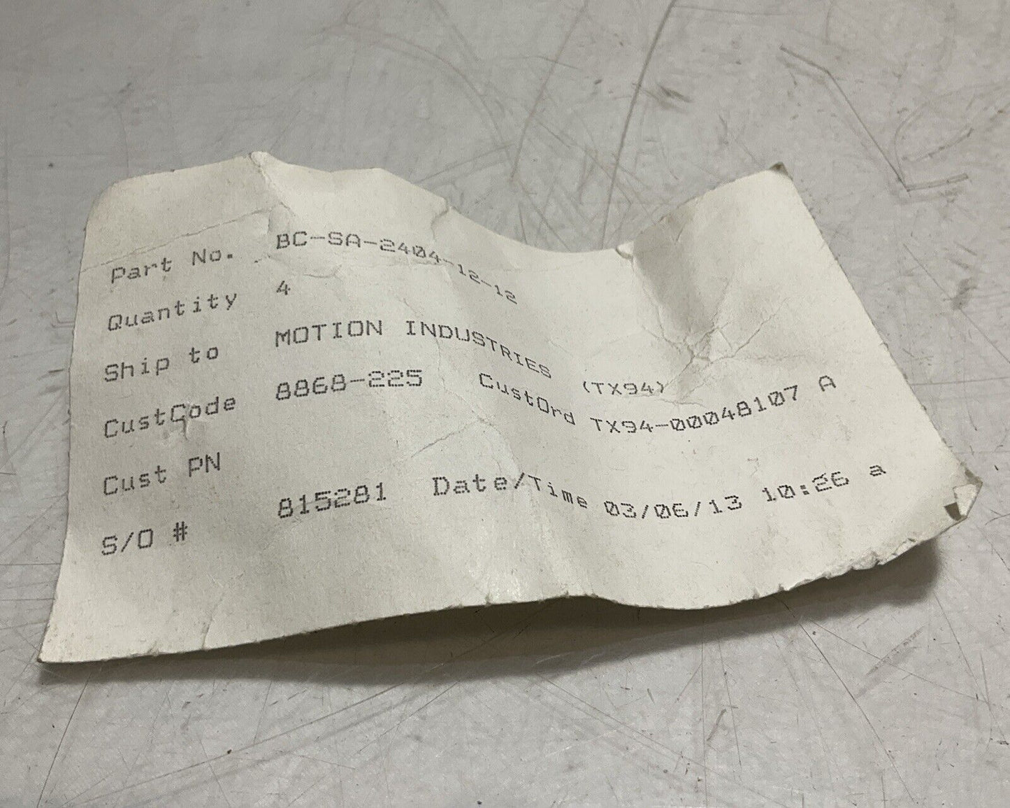 ONE-HYDRAULICS BC-SA-2404-12-12 MALE NPT STRAIGHT OHI ADAPTER  815281 QTY3  U3S