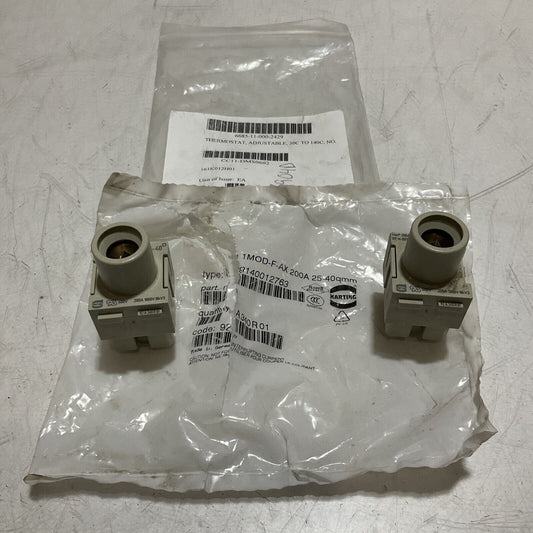 HARTING 09140012763  THERMOSTAT  ADJUSTABLE  140C 600V  LOT OF 2 U3S