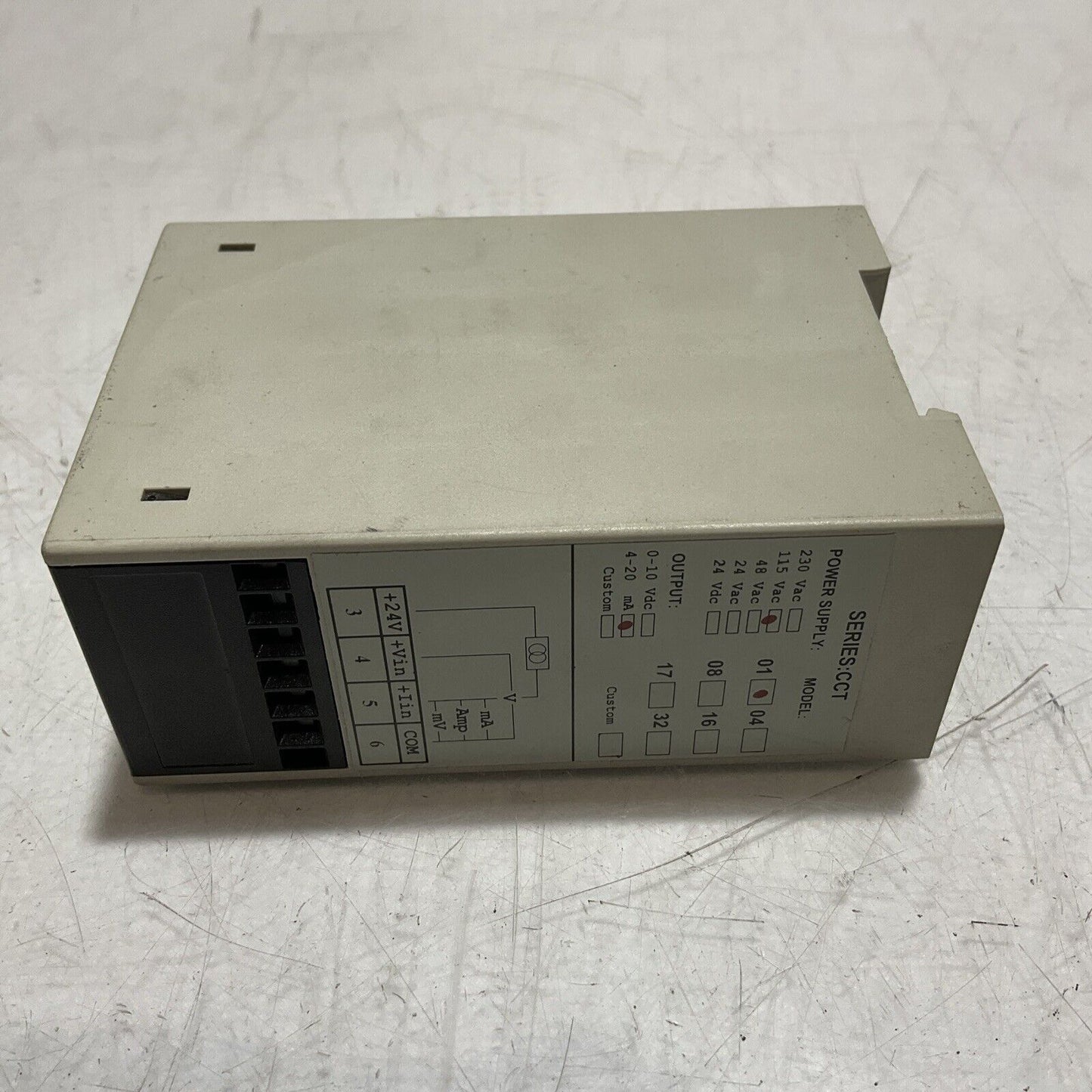 OMEGA ENGINEERING CCT-01-0/10V0/10VDC=4/20MA  POWER SUPPLY ALIMENTACION  U3S
