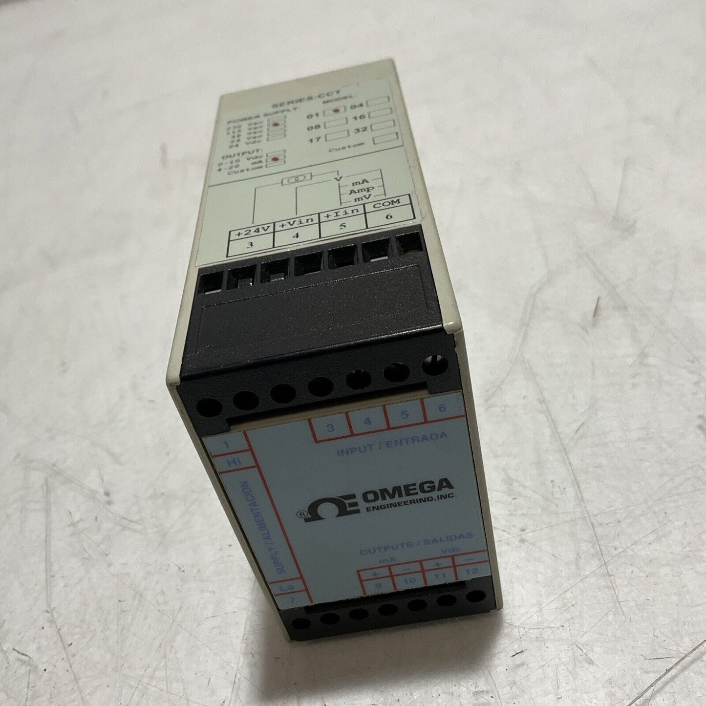 OMEGA ENGINEERING CCT-01-0/10V0/10VDC=4/20MA  POWER SUPPLY ALIMENTACION  U3S