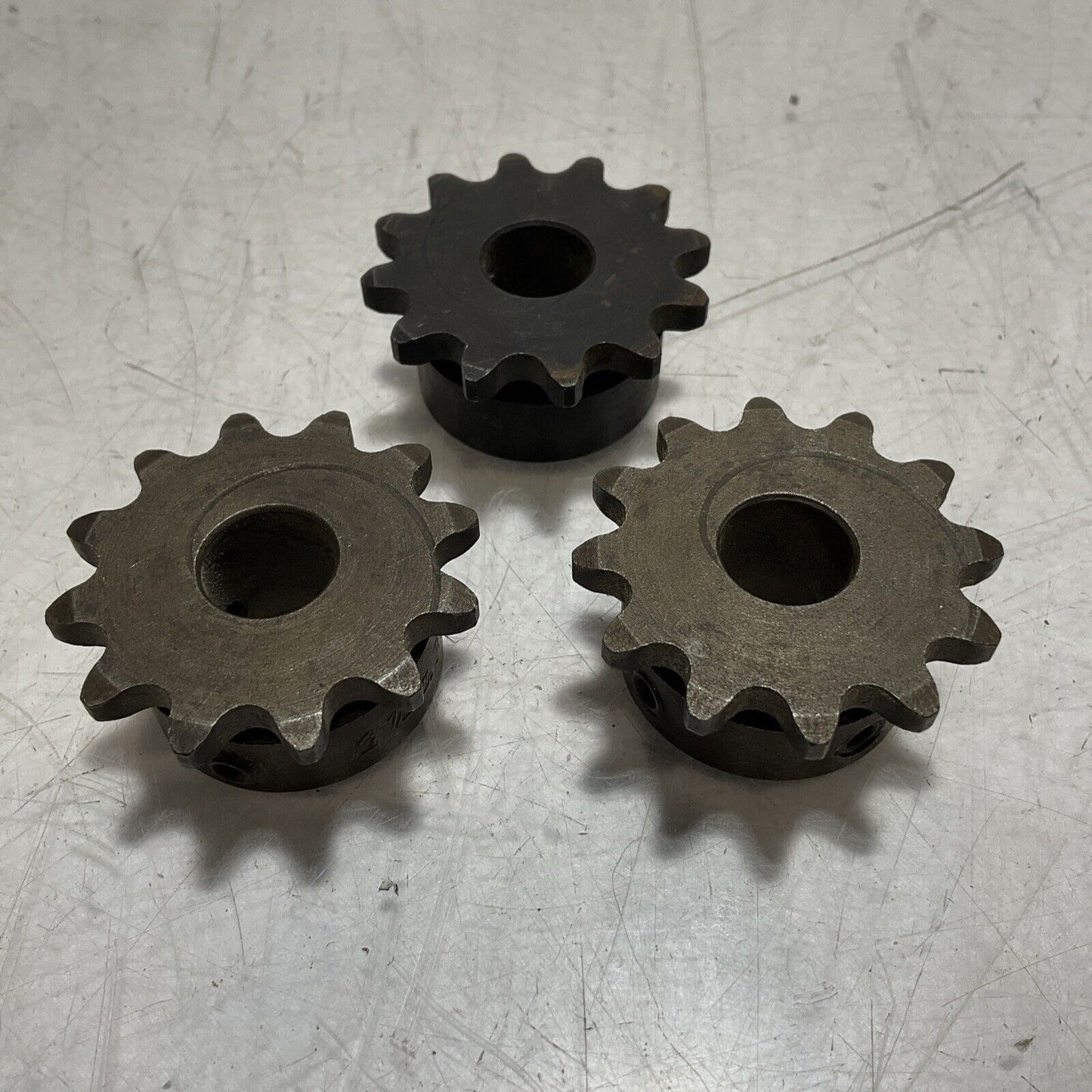 MARTIN 35B12  SIZE 1/2  SINGLE PLAIN ROLLER CHAIN SPROCKET LOT OF 3  678