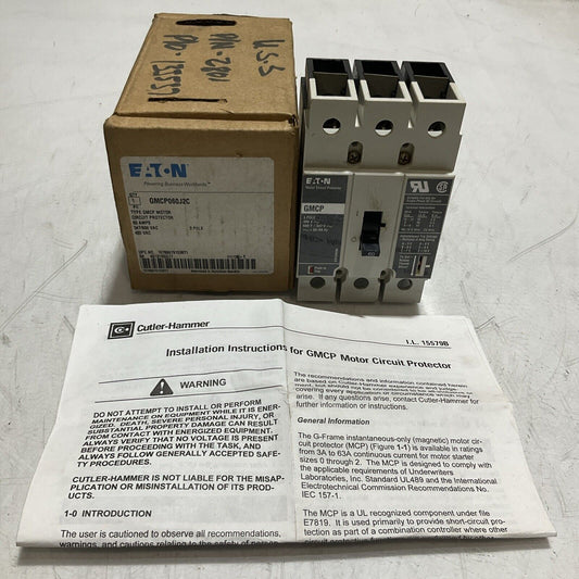 EATON-CUTLER HAMMER  GMCP060J2C MOTOR CIRCUIT BREAKER PROTECTOR  60AMP  222