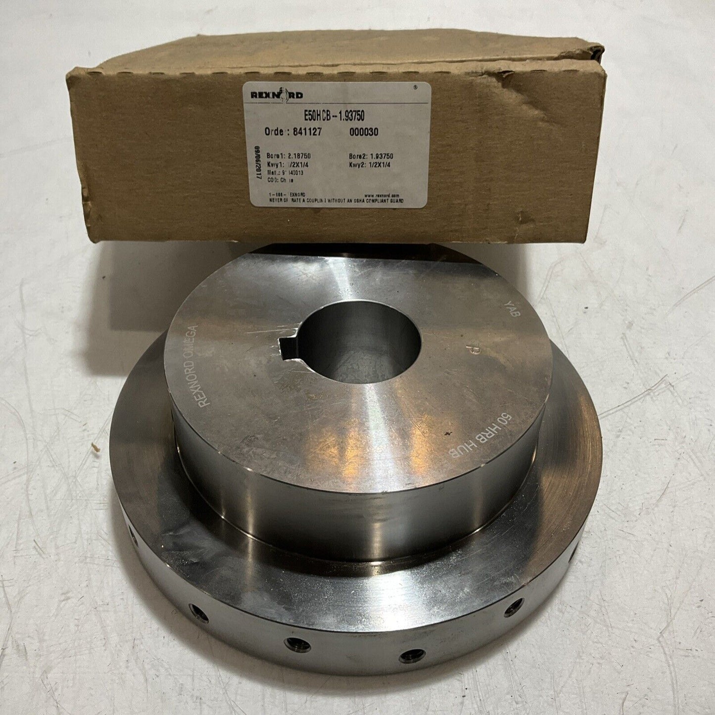 REXNORD OMEGA E50HCB-1.93750 50HRB HUB  GRID COUPLING  U3S