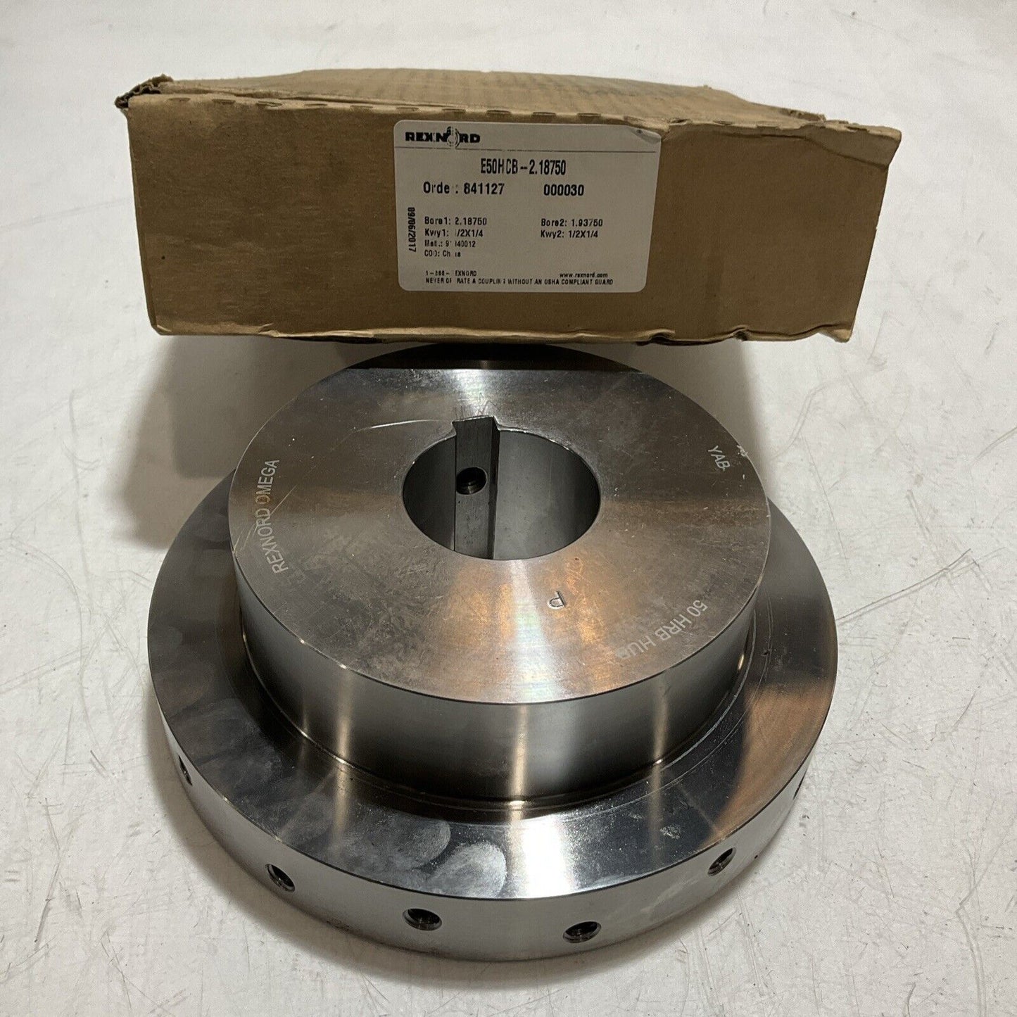 REXNORD OMEGA  E50HCB-2.18750 50HRBHUB  GRID COUPLING  U3S