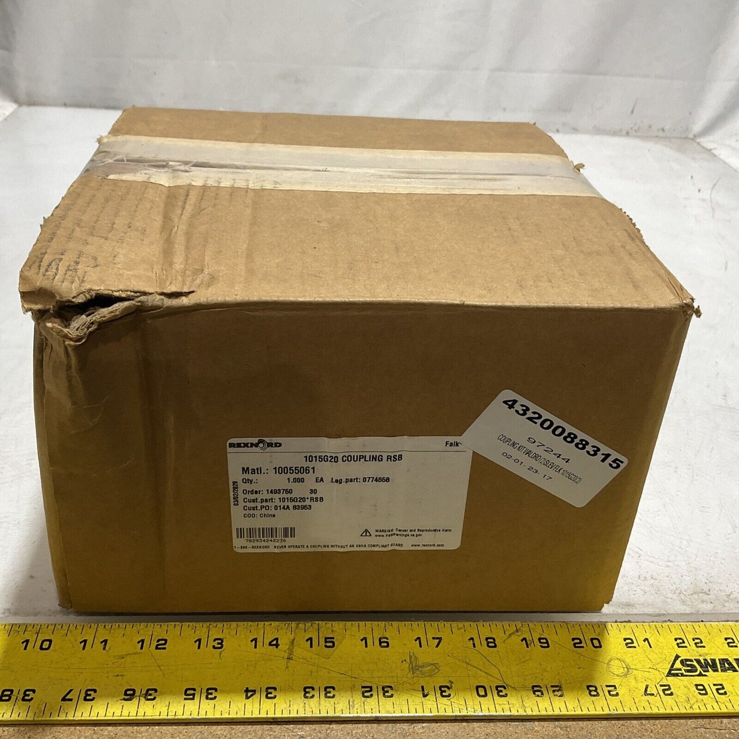 REXNORD 1015G20 COUPLING RSB WALDRO  SLEEVE EXP  BLT  KIT  373