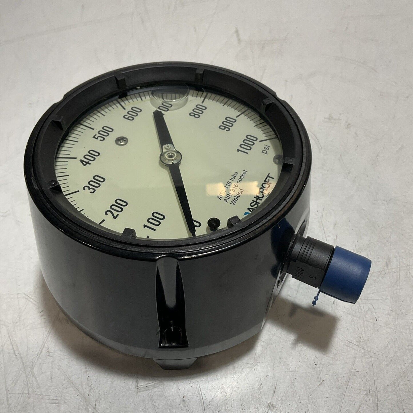 ASHCROFT 45-1279-SSL-04L-1000 DURAGAUGE PRESSURE GAUGE AISI316 SOCKET WELDED U3S