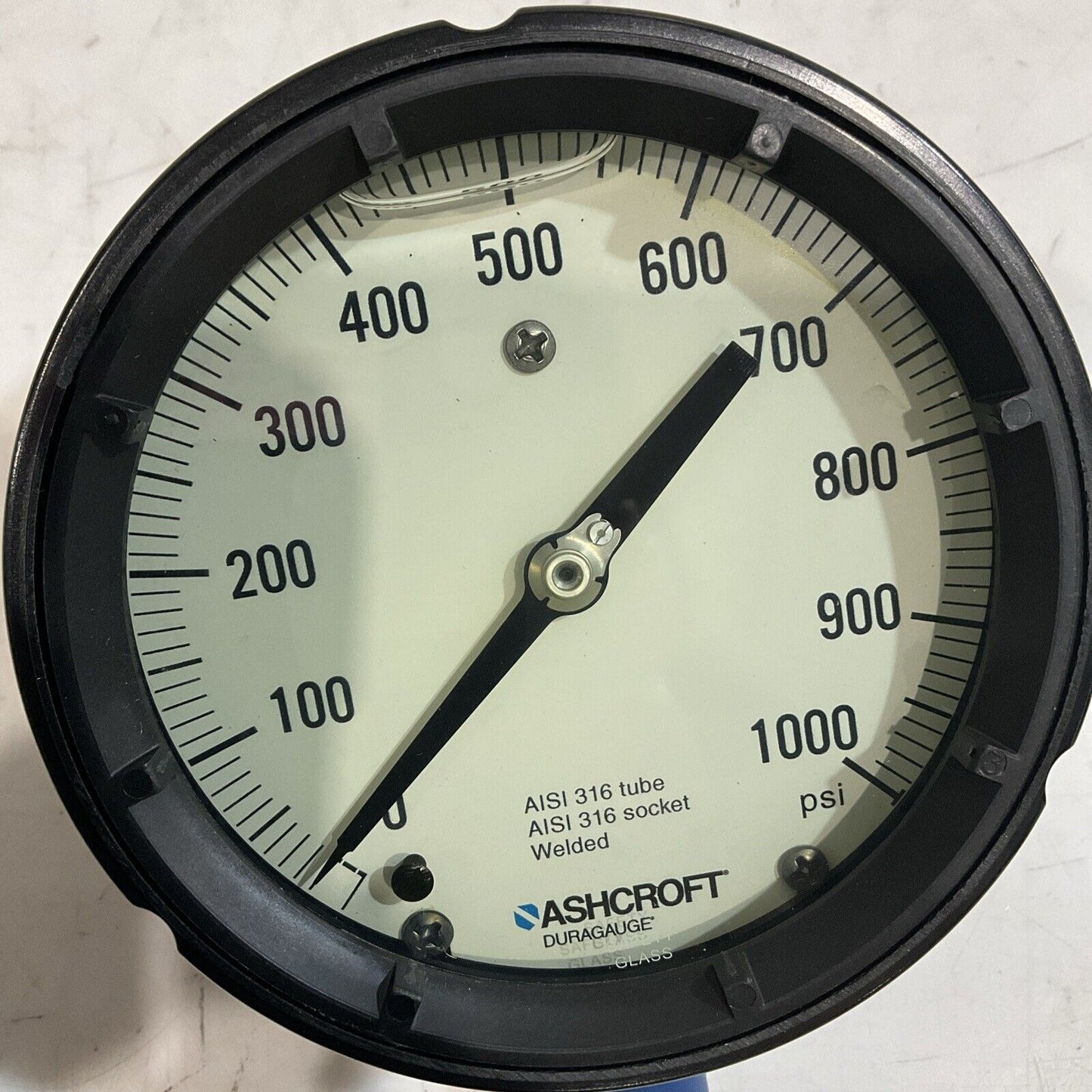 ASHCROFT 45-1279-SSL-04L-1000 DURAGAUGE PRESSURE GAUGE AISI316 SOCKET WELDED U3S