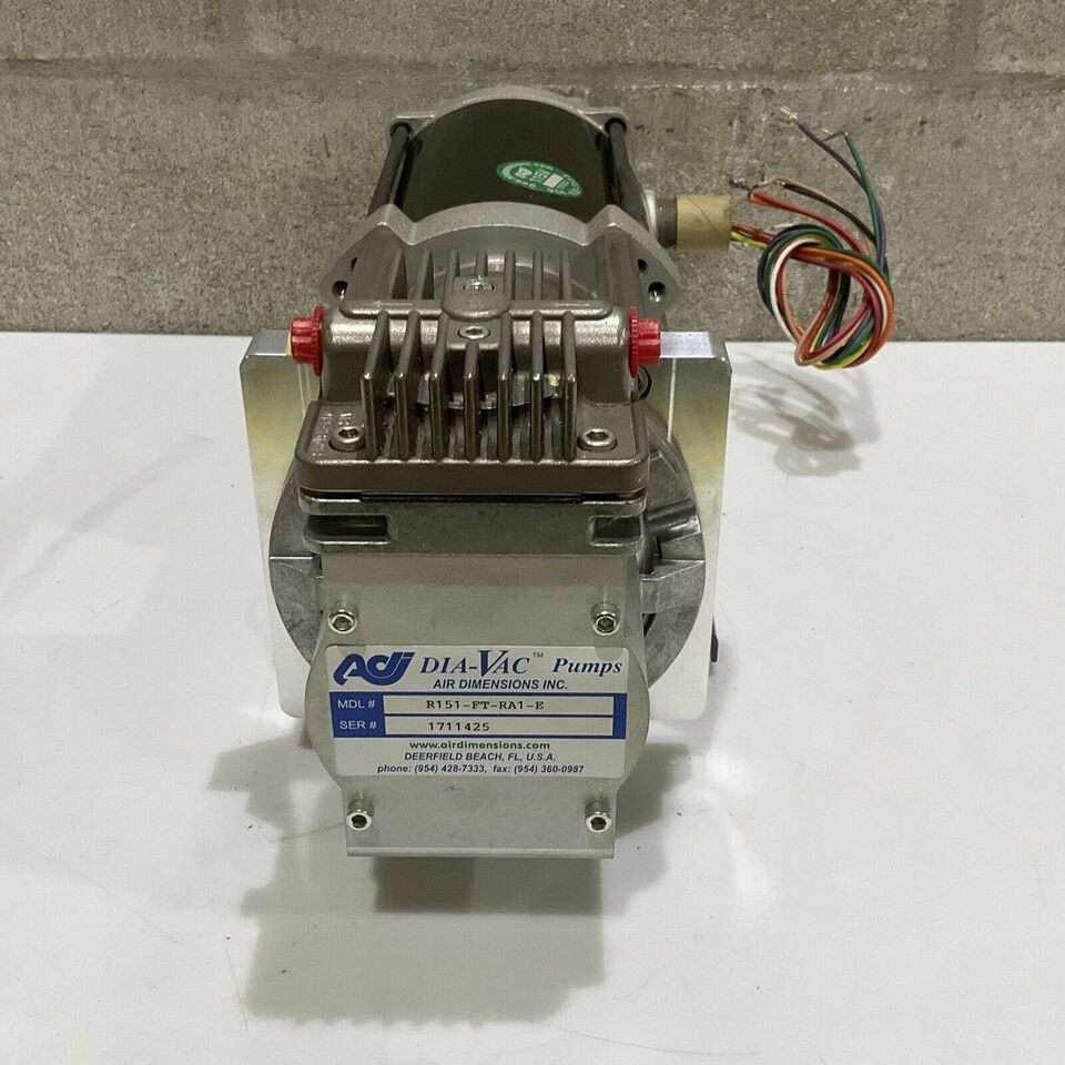 AIR DIMENSIONS INC DIA-VAC R151-FT-RA1-E PUMP C12310844 A13022 60HZ 1725 RPM 373