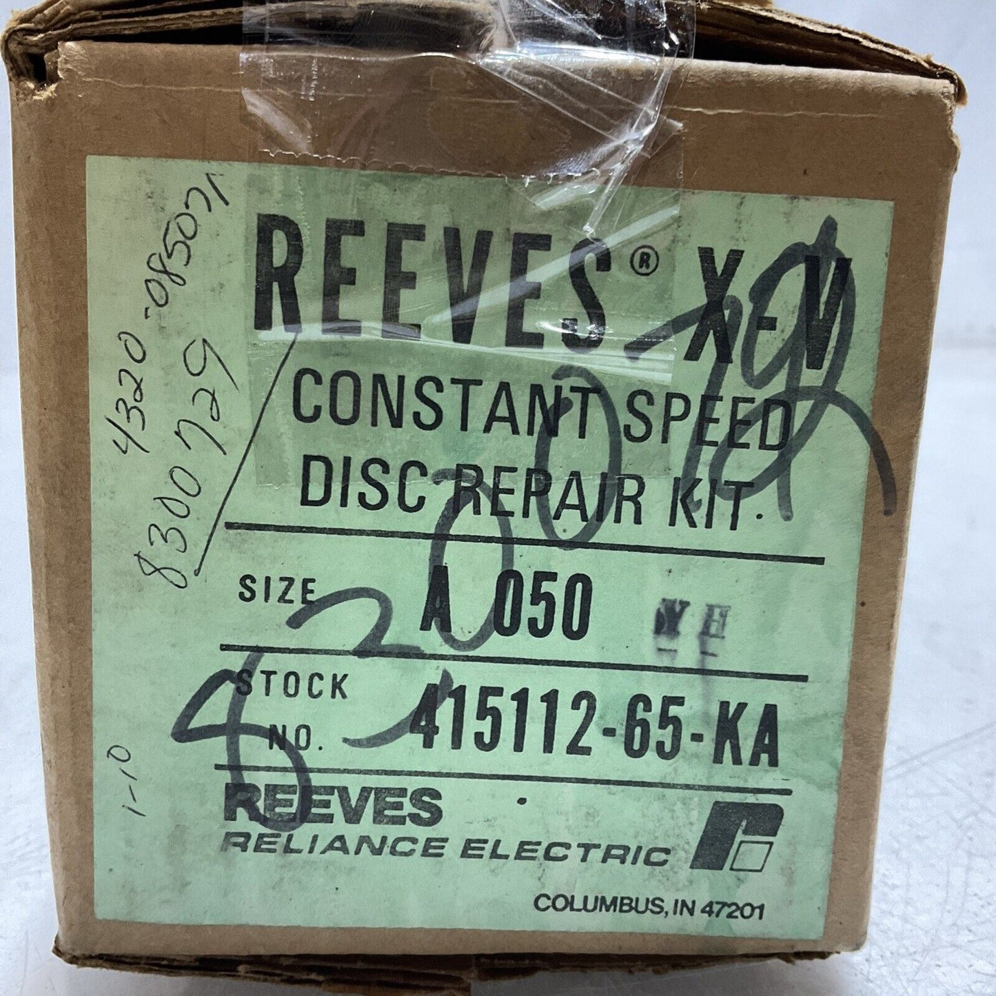 REEVES RELIANCE ELECTRIC  X-V A 050 415112-65-KA CONSTANT SPEED REPAIR DISC  373