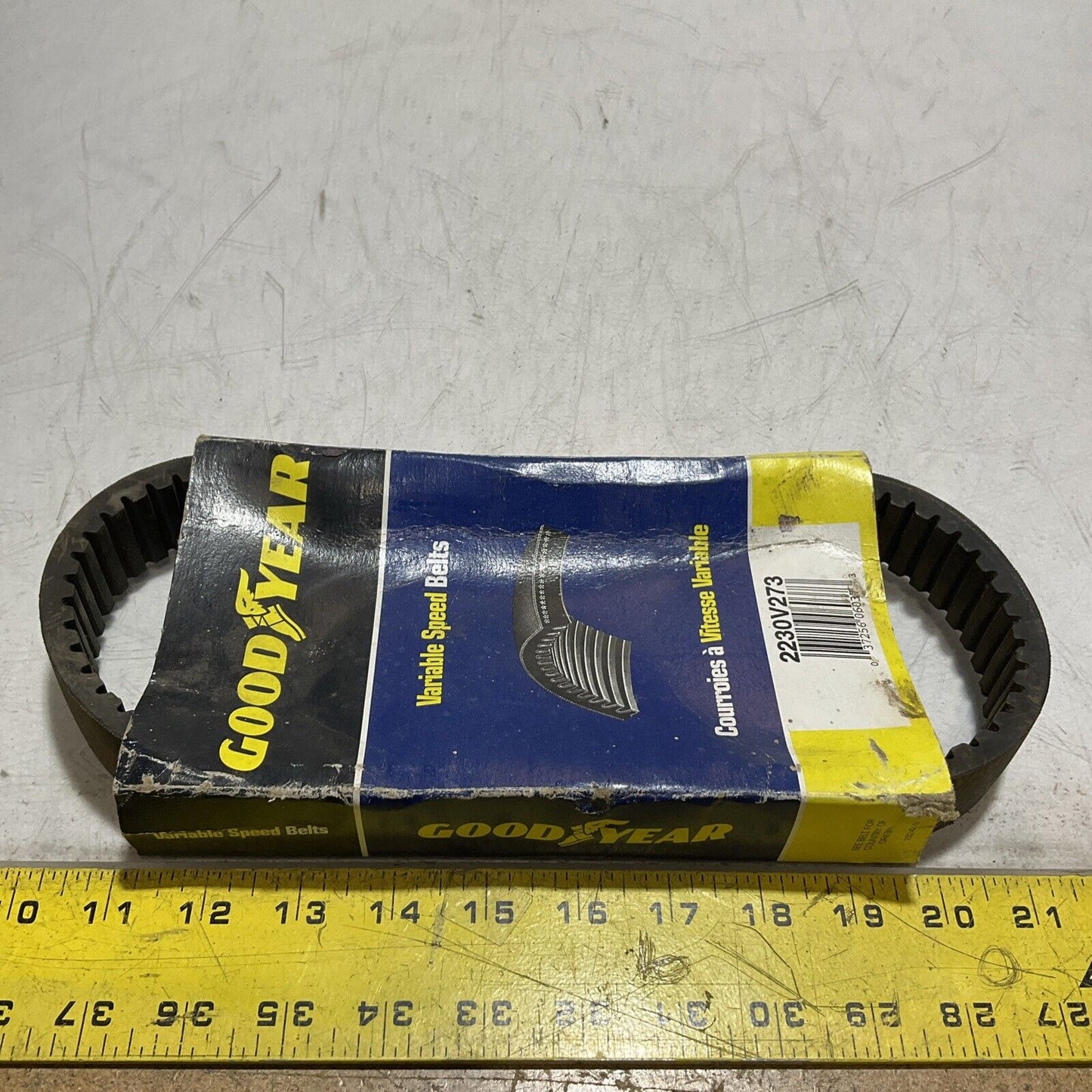 GOOD YEAR  2230V273  VARIABLE  SPEED BELT LOT OF 2  U3S