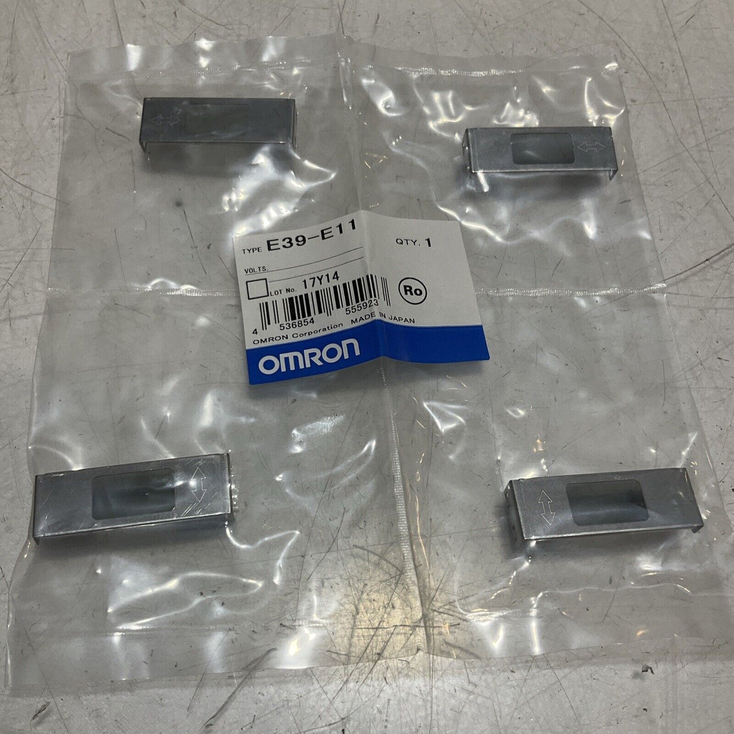 OMRON  E39-E11 PHOTOELECTRIC SENSOR MUTUAL INTERFERENCE RECEIVER SET  QTY 4 U3S