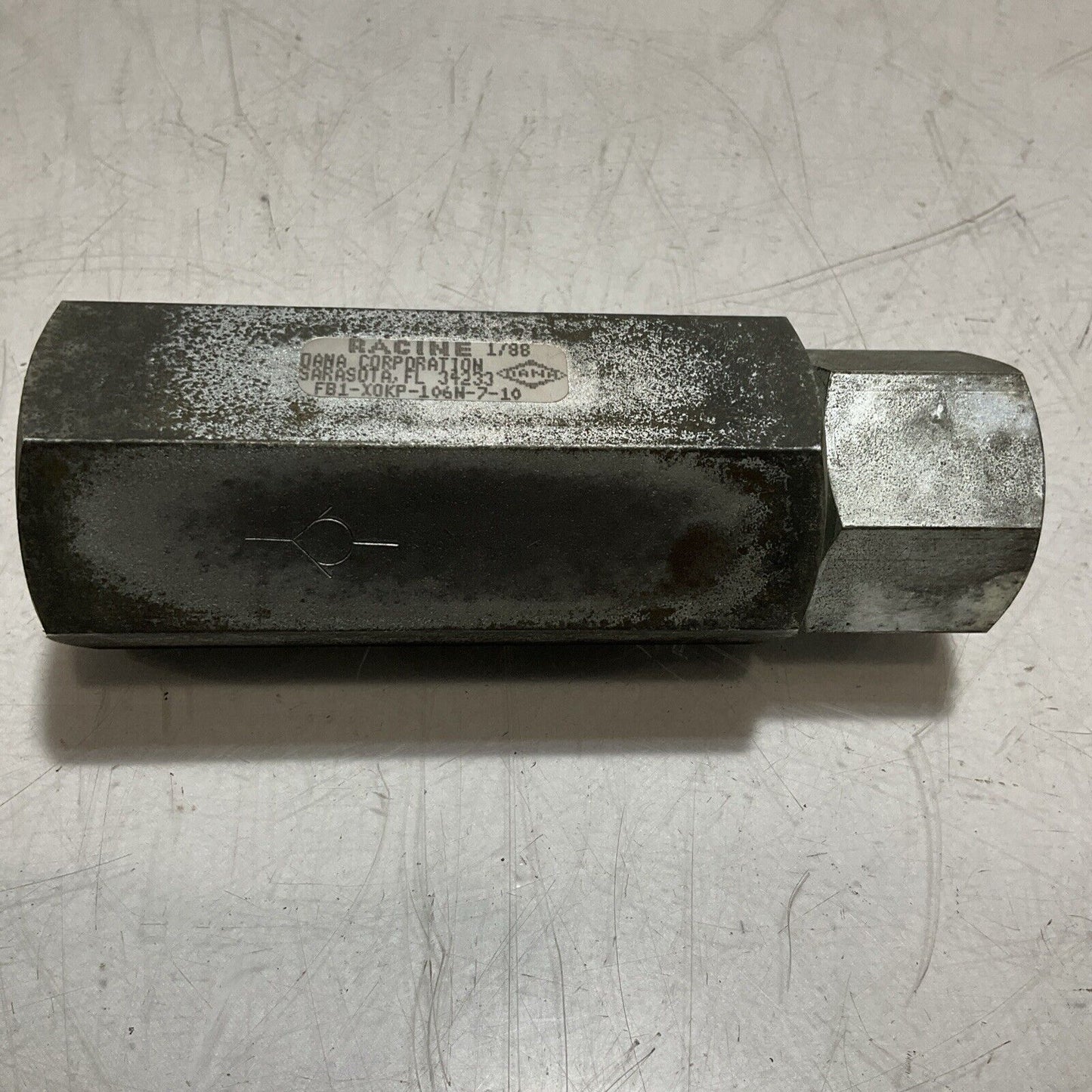 RACINE FB1-X0KP-106N-7-10 HYDRAULIC CHECK VALVE 444-U3S