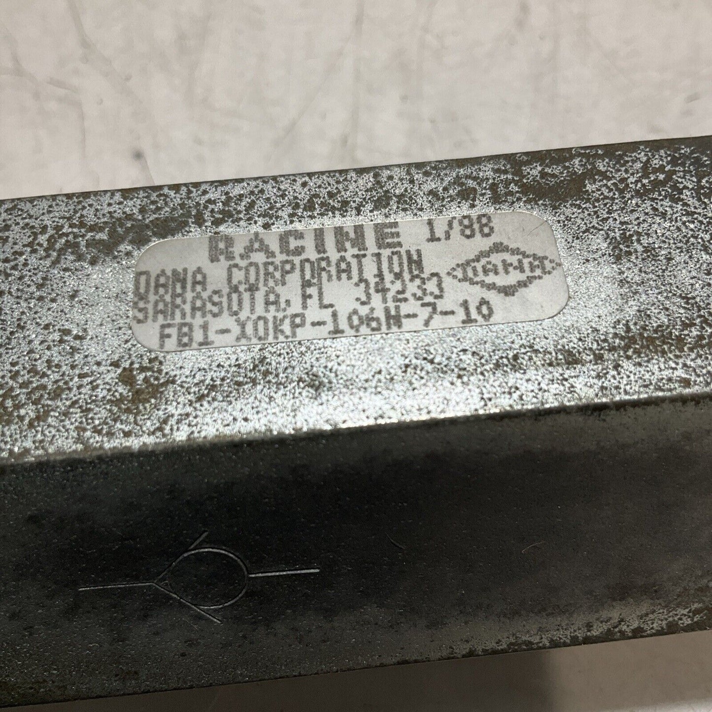 RACINE FB1-X0KP-106N-7-10 HYDRAULIC CHECK VALVE 444-U3S