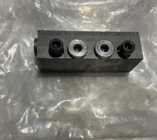 TRABON BY LUBRIQUIP MSP-5S MODULAR DIVIDER VALVE  444-U3S