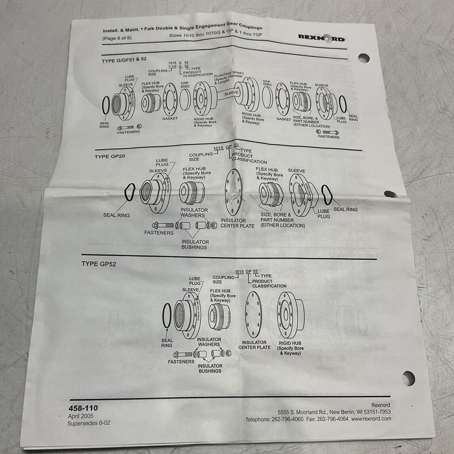 REXNORD 10011261 - 1015G20  SLEEVE  EXP BOLT  U3S