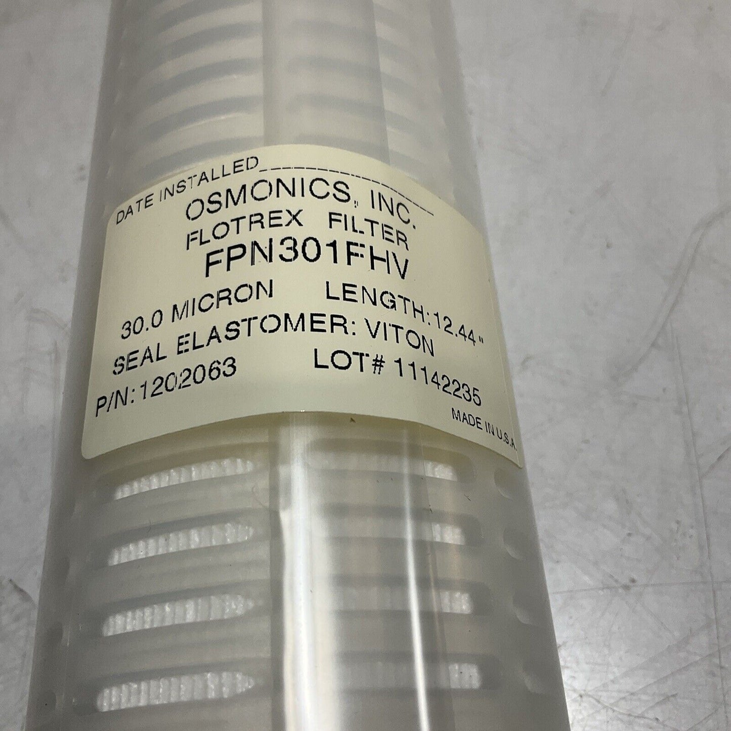 OSMONICS  FPN301FHV  VEOLIA FLOTREX  POLYPROPYLENE CARTRIDGE FILTER  554