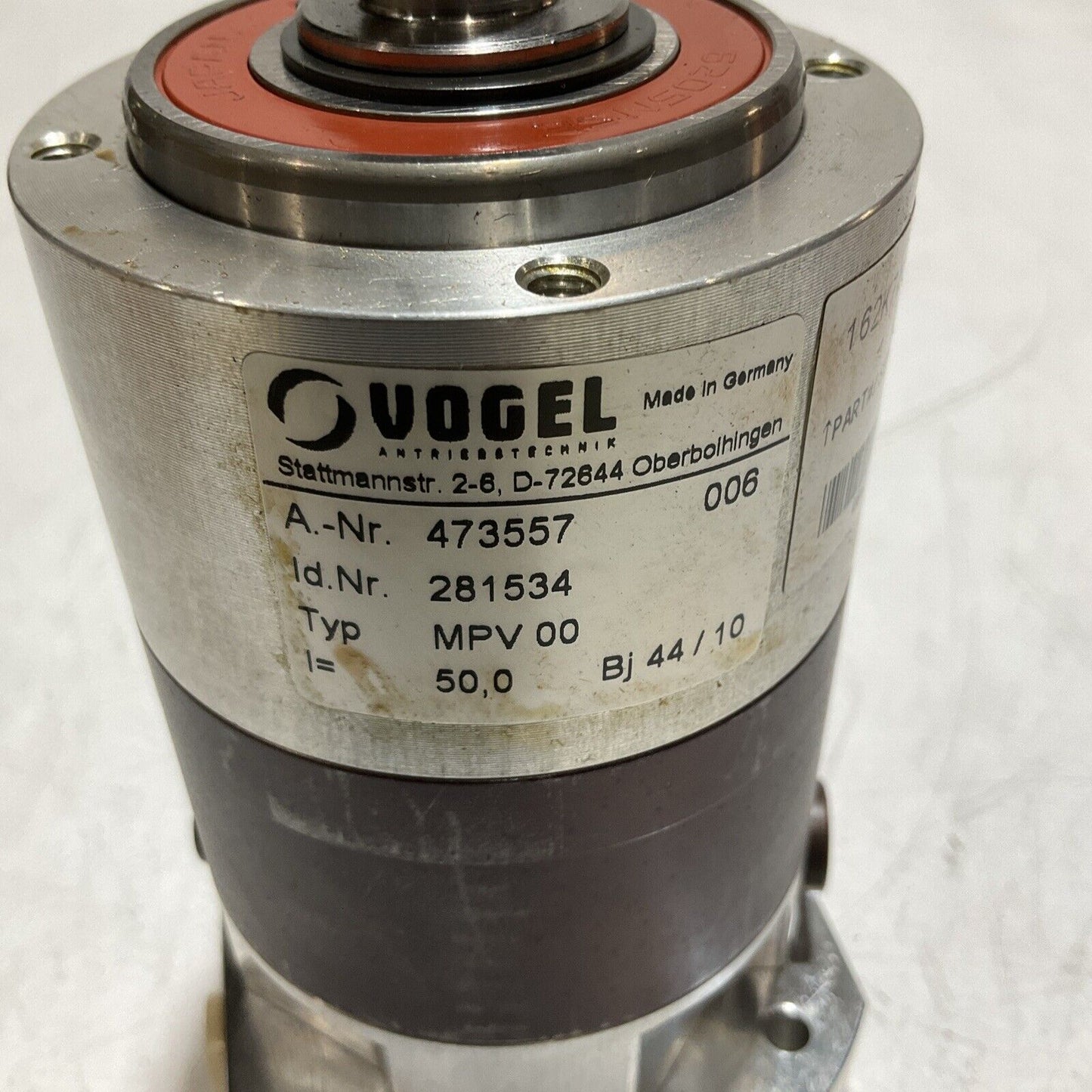 VOGEL MPV00 473557 281534 GEAR REDUCER 50,0 U3S