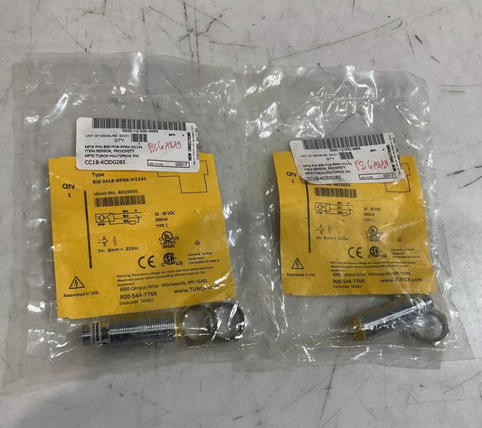 TURCK BI8-M18-RP6X-H1141 4615001 INDUCTIVE PROXIMITY SENSOR LOT OF 2 U3S