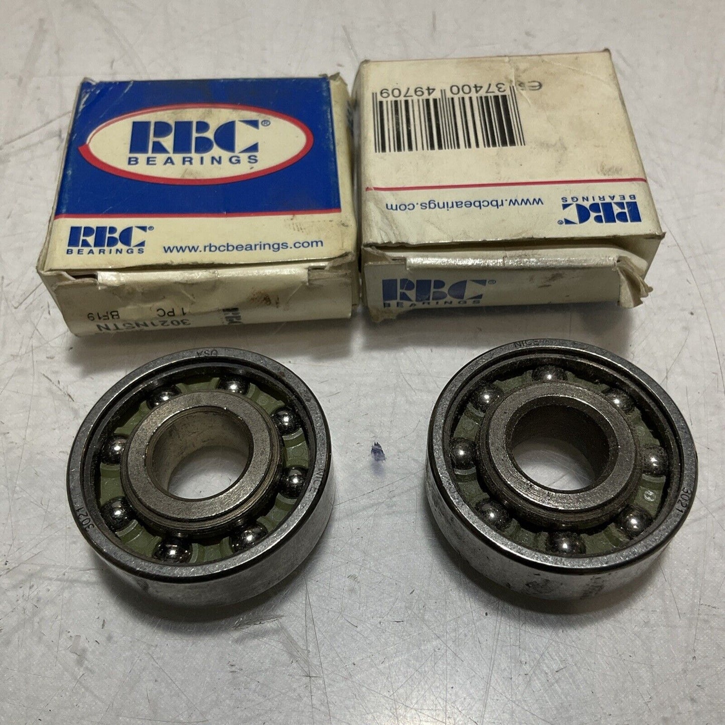 RBC BEARINGS 3021NSTN NICE  BALL BEARINGS  LOT OF 2  678-U3S