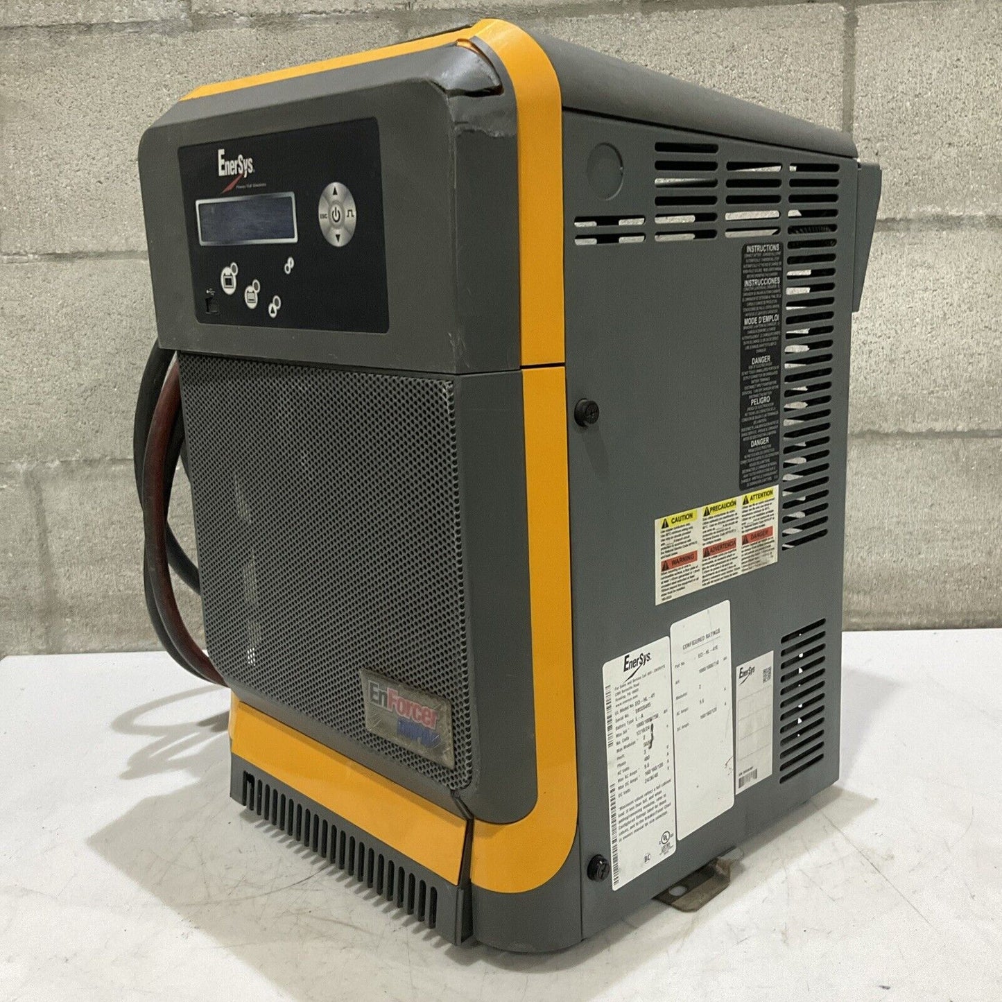 ENERSYS EI3-HL-4YE ENFORCER IMPAQ FORKLIFT L-A BATTERY CHARGER 3PH 480V 50/60 HZ