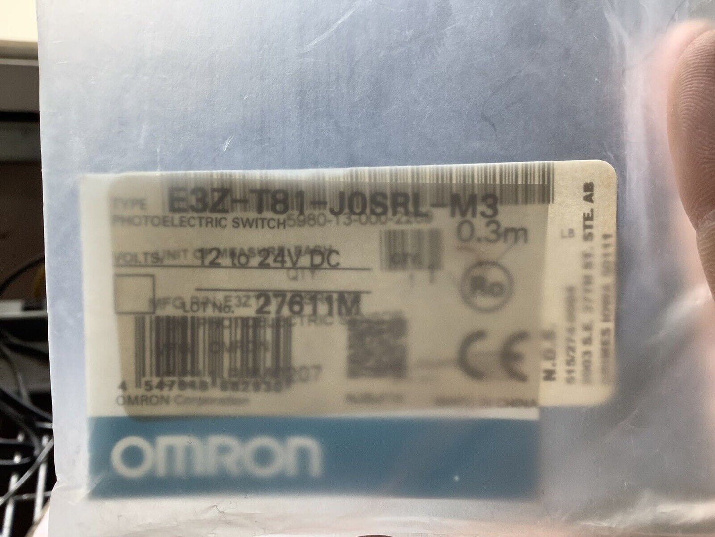 OMRON E3Z-T81-J0SRL-M3 PHOTOELECTRIC SENSOR U3S