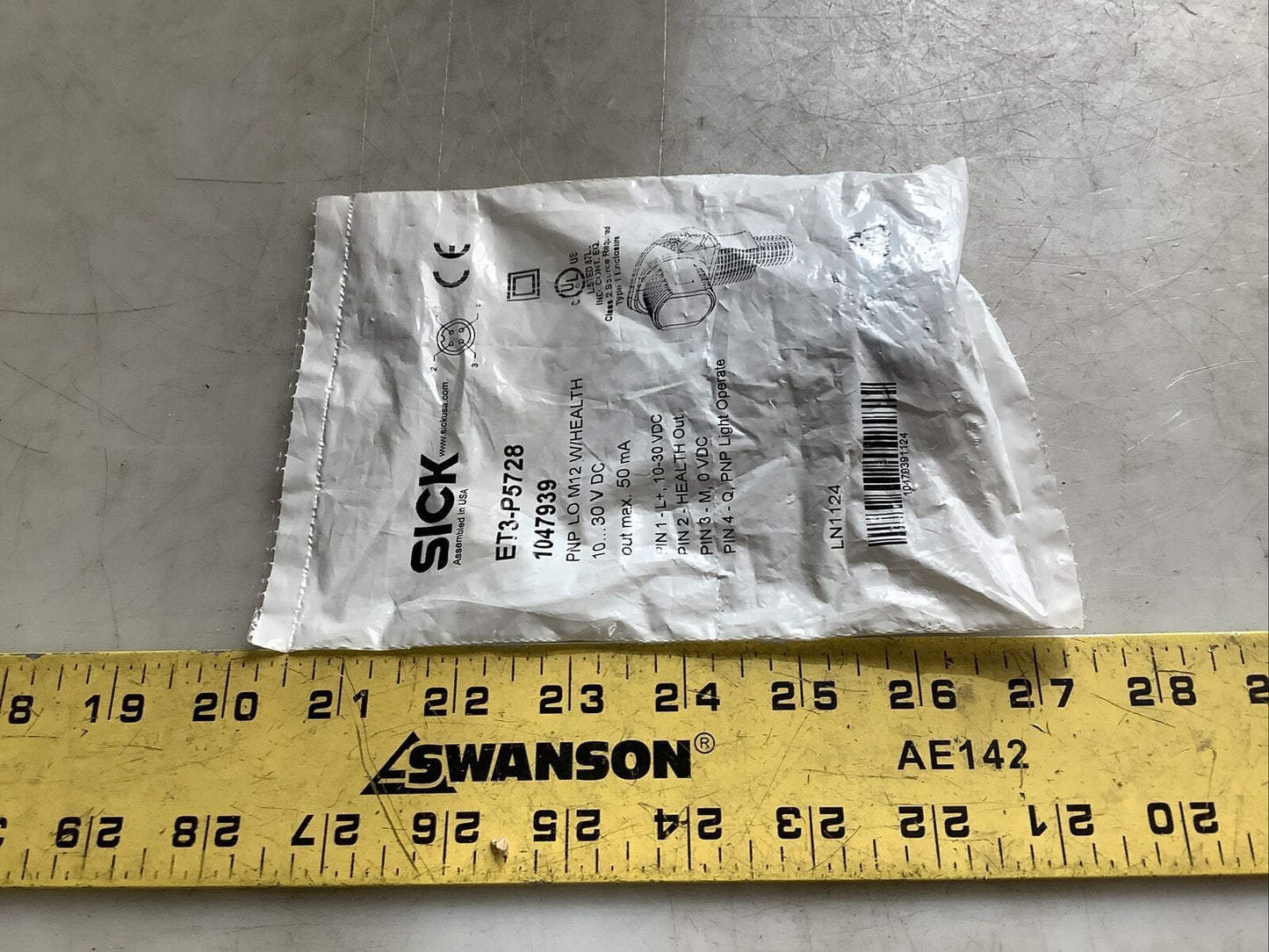 SICK ET3-P5728 1047939 PROXIMITY SENSOR U3S