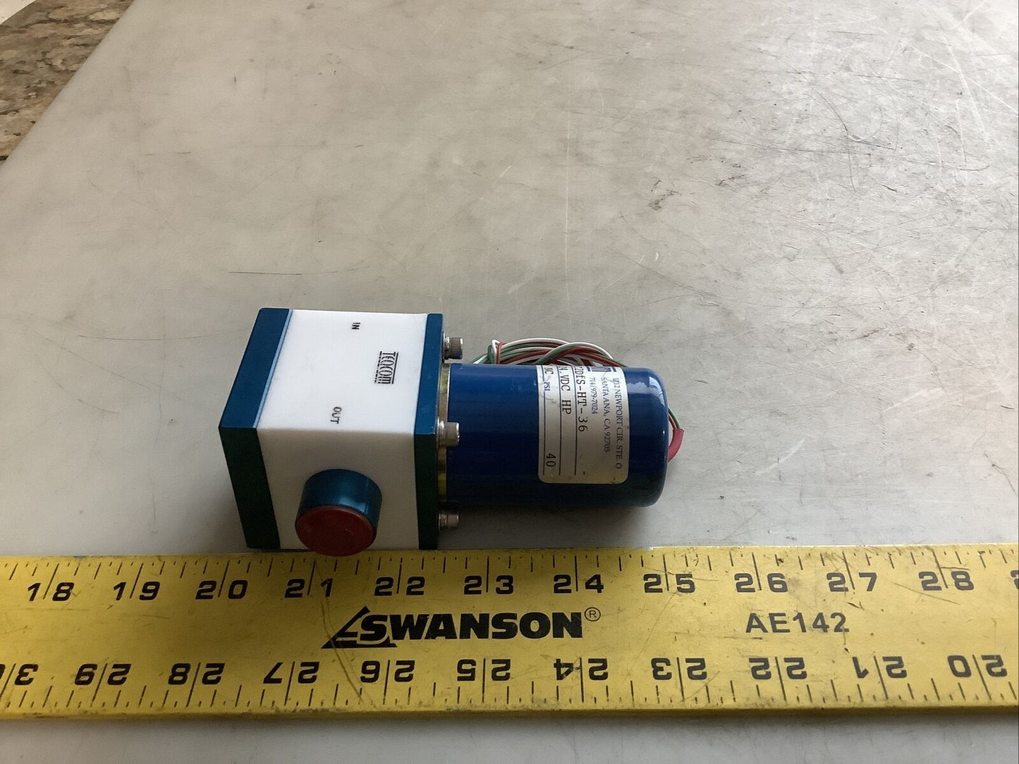 TEQCOM M662C2DFS-HT-36 MINIATURE SOLENOID VALVE 24VDC HP 40PSI 3/8IN NC 476