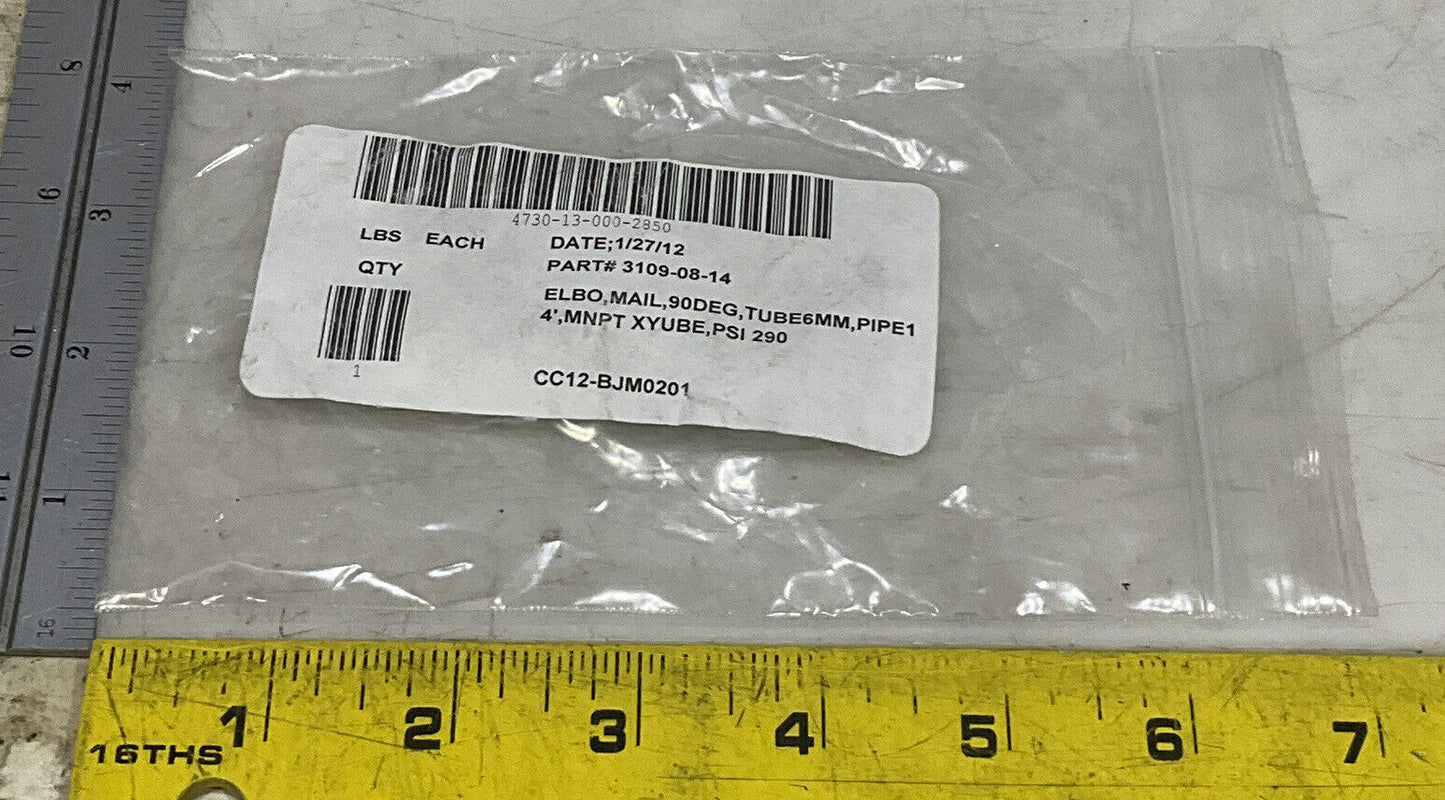 LEGRIS PARKER 3109-08-14 PUSH-TO-CONNECT MALE ELBOW FITTING LOT OF 22 U3S