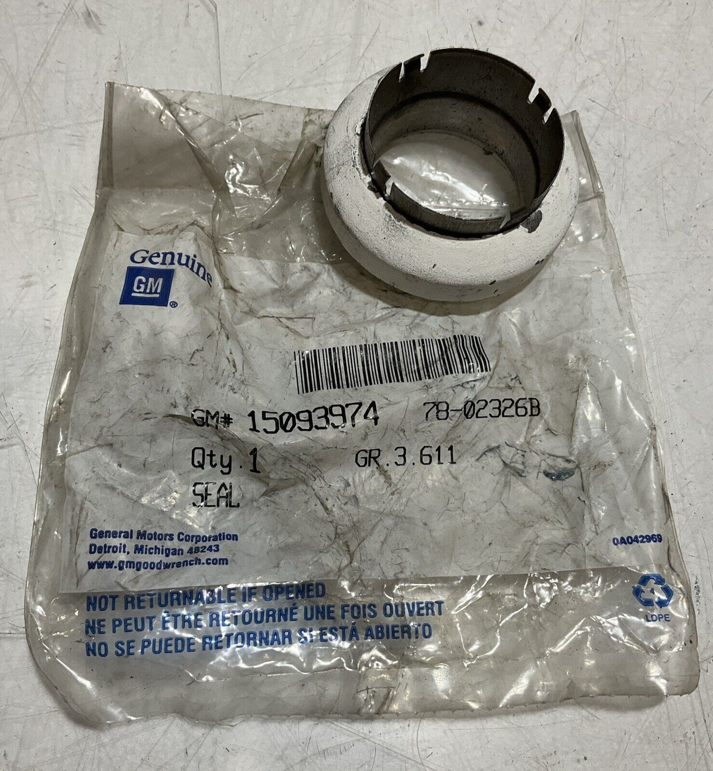 GM 15093974  78-02326B EXHAUST MANIFOLD PIPE SEAL FLANGE   476-U3S