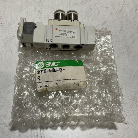 SMC SY5120-5MOU-C8-F2  SOLENOID VALVE  222-U3S