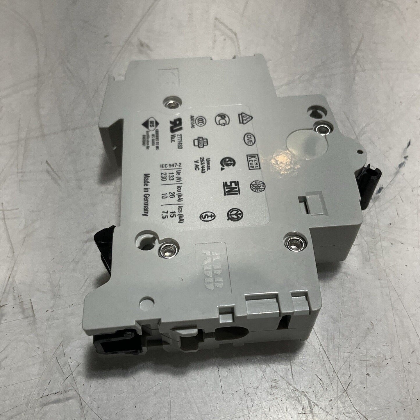 ABB S201-C10   1POLE 10A  CIRCUIT BREAKER  THERMAL  MAG  U3S