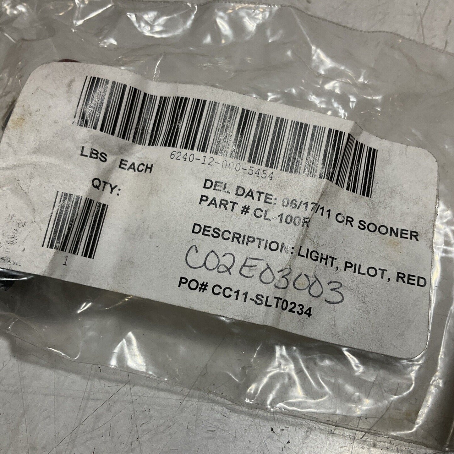 ABB CL-100R  RED INDICATOR COMPACT PILOT LIGHT LOT OF 2  U3S