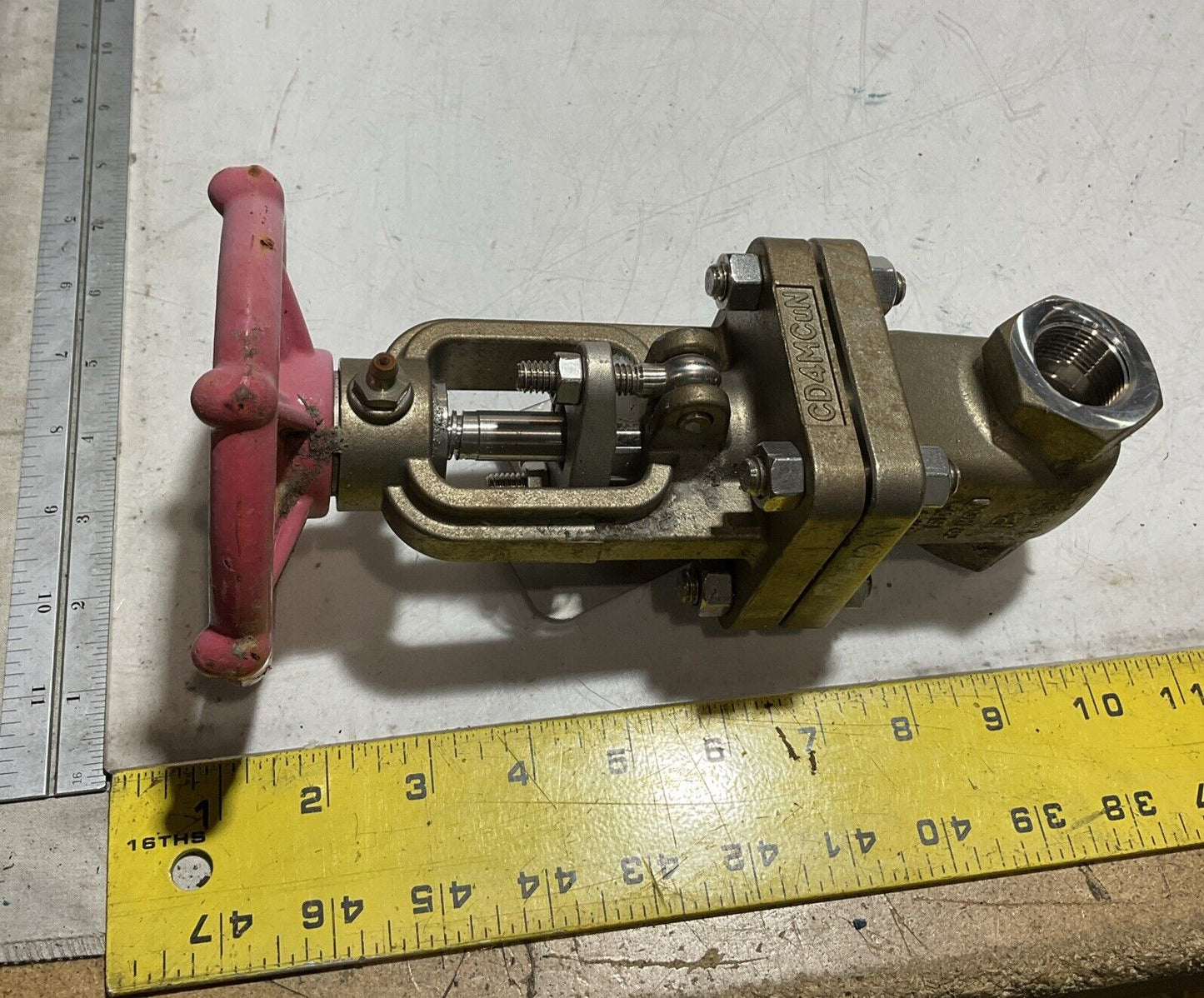 LADISH VALVE CD4MCUN 3/4-150 -8277-9243-GG01-A07B STAINLESS GATE VALVE QTY 2 LBL