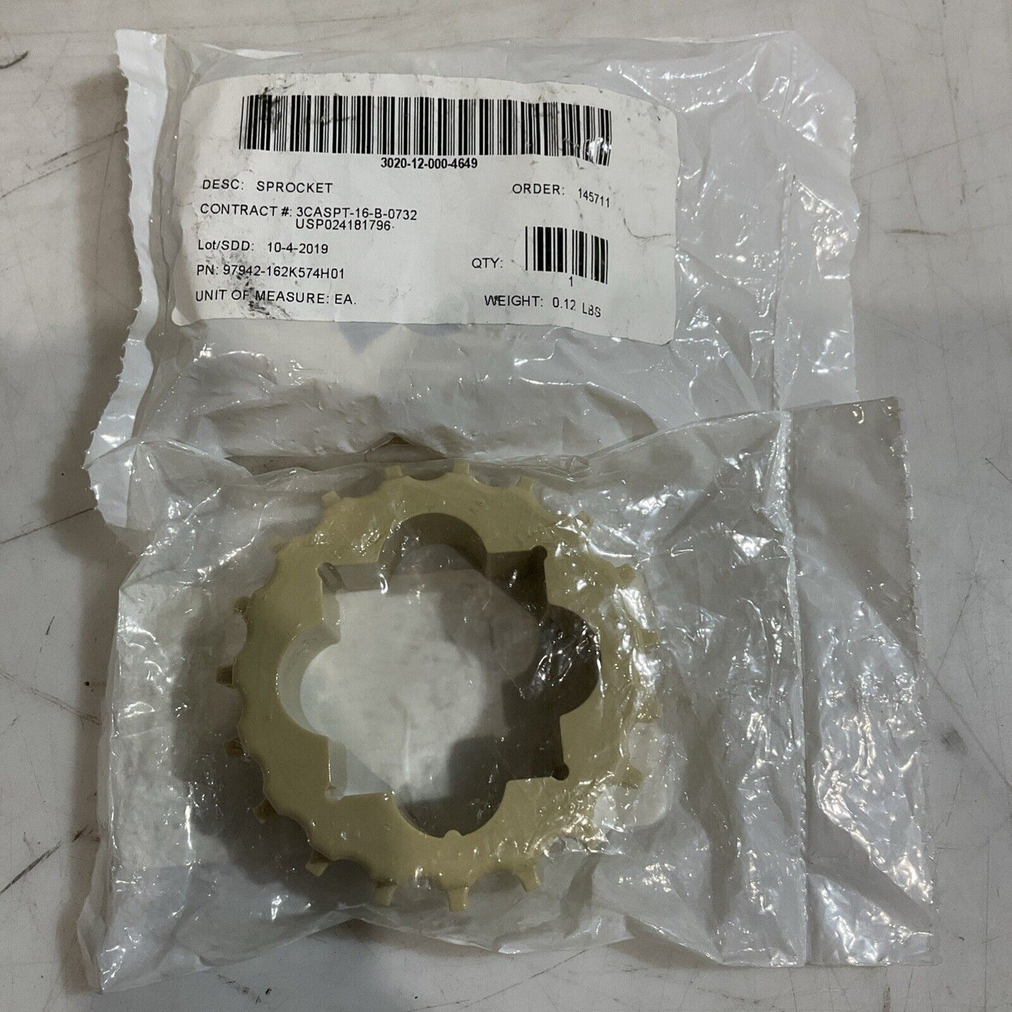 INTRALOX  97942-162K574H01  SPROCKET  LOT OF 2 U3S