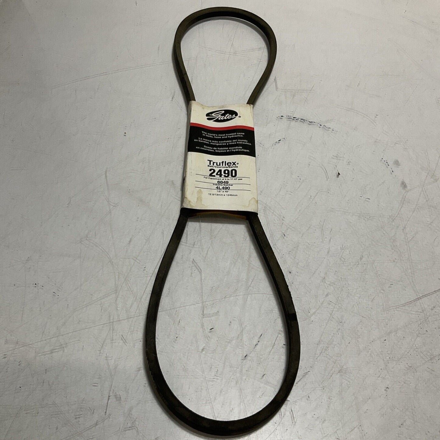 GATES 2490 TRUFLEX  V-BELT  4L490 LOT OF 4 678-U3S