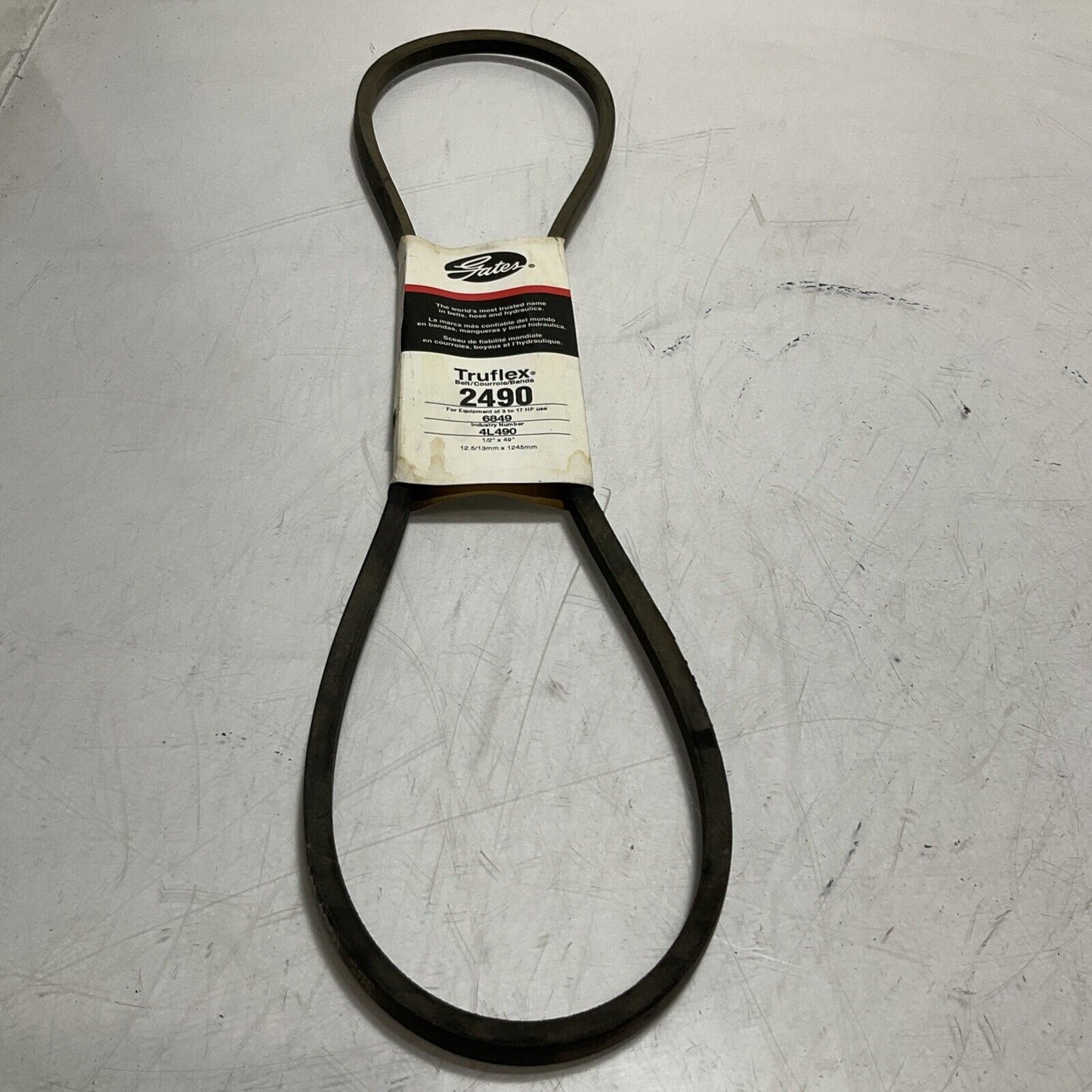 GATES 2490 TRUFLEX  V-BELT  4L490 LOT OF 4 678-U3S