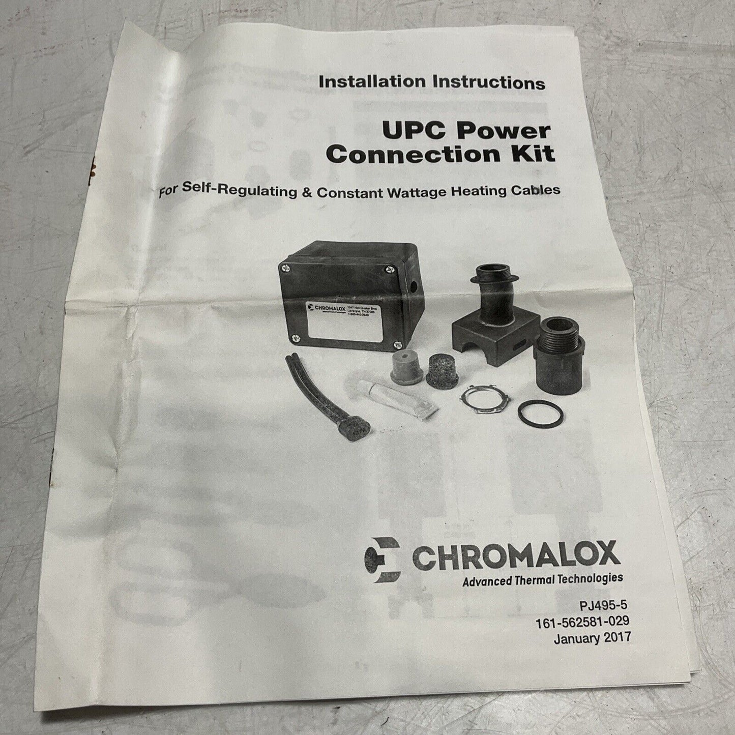 CHROMALOX  393553 UPC POWER CONNECTION BOX  KIT ELEMENT  U3S