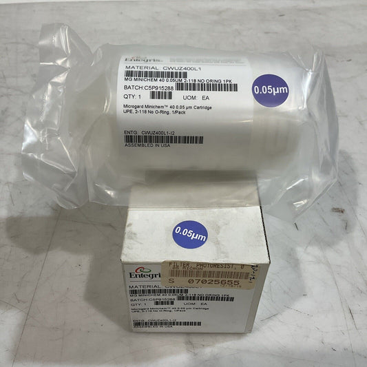 ENTEGRIS CWUZ400L1 MINICHEM 40 0.05UM 2-118NO ORING 1PACK PHOTORESIST FILTER U3S