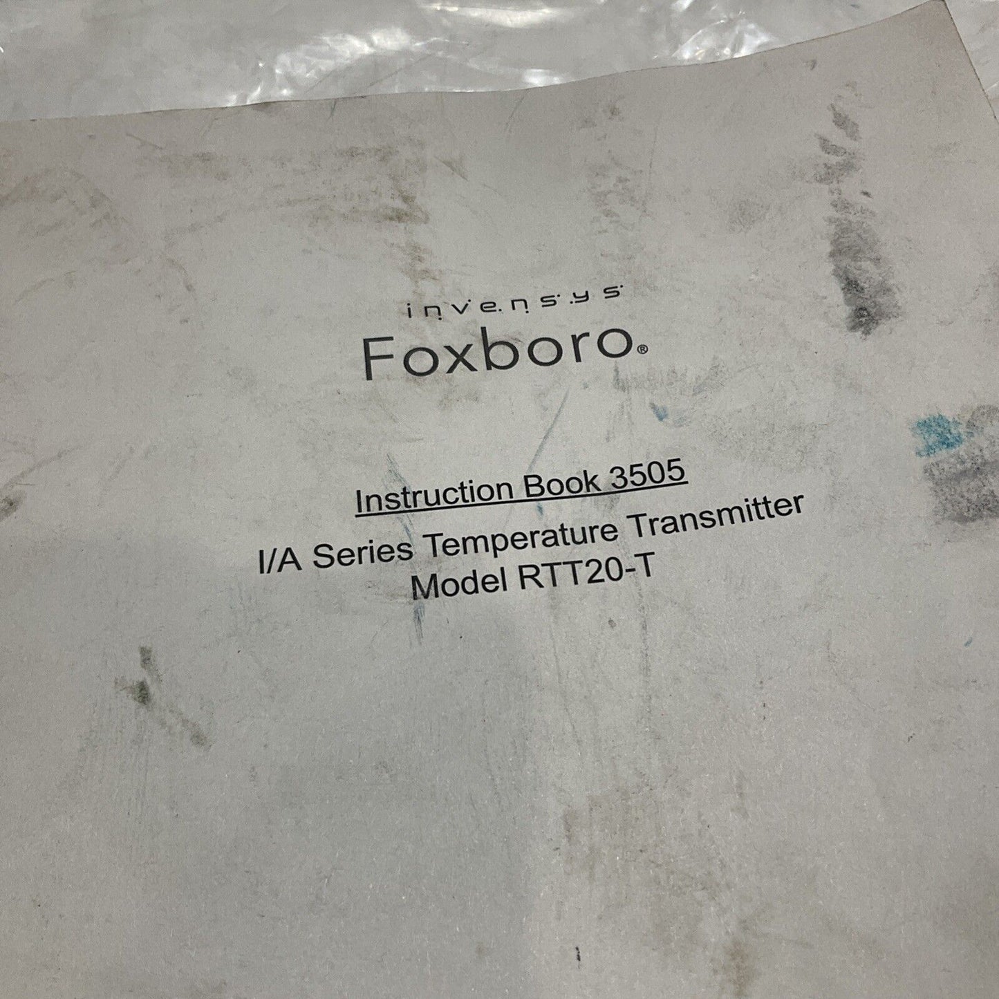 INVENSYS  FOXBORO RTT20-T1SNXFD-L3M1 10896900010 TEMPERATURE TRANSMITTER 373-U3S