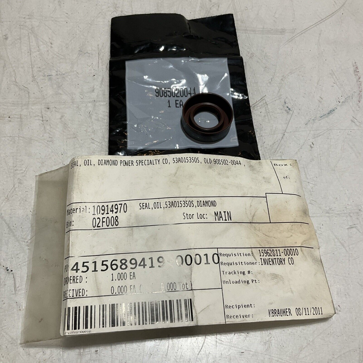 DIAMOND POWER 53A015350S 9085020044 OIL SEAL 678-U3S