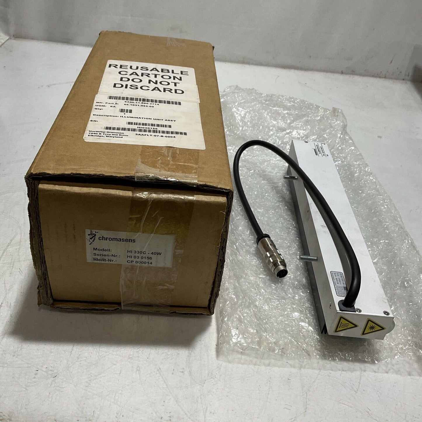 SIEMENS 66.1031.055-00 ILLUMINATION UNIT  LED -LINE-H1330-40W-A  CHROMASENS  U3S