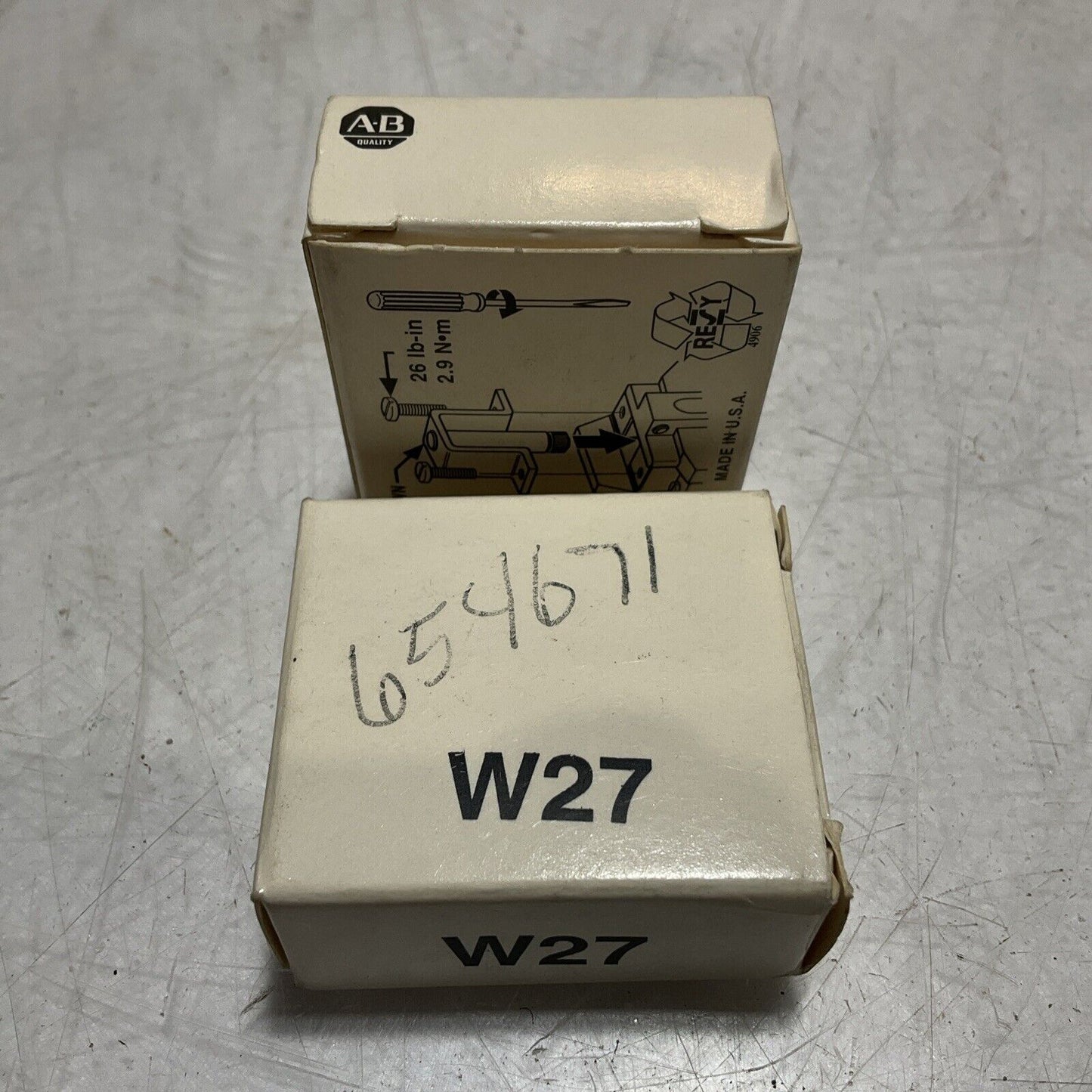 ALLEN BRADLEY W27  OVERLOAD RELAY HEATER ELEMENT DD LOT OF 2 U3S