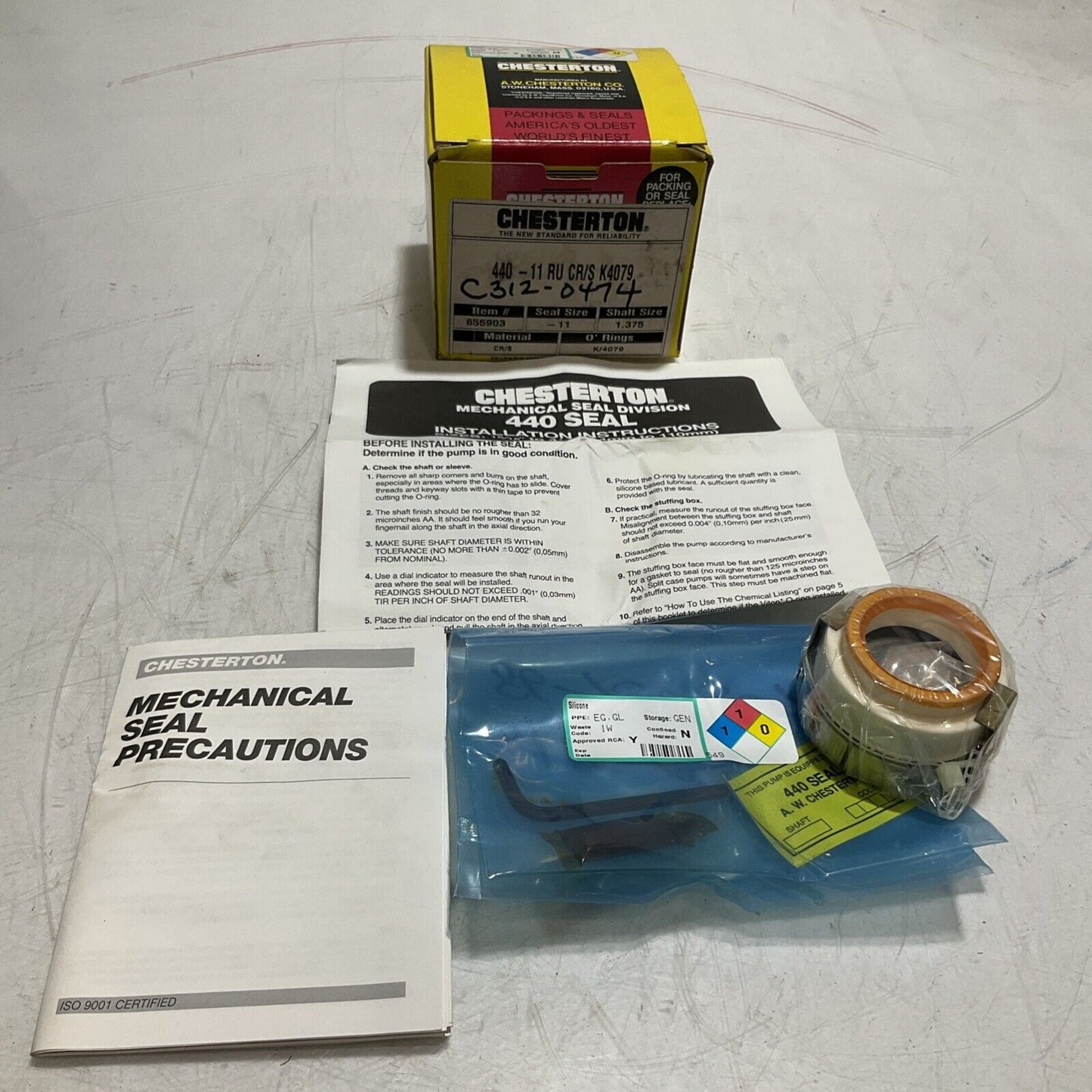 CHESTERTON 655903 440-11 RU CR/S K4079 SEAL  SIZE 11 1.375IN SHAFT  PACKING U3S